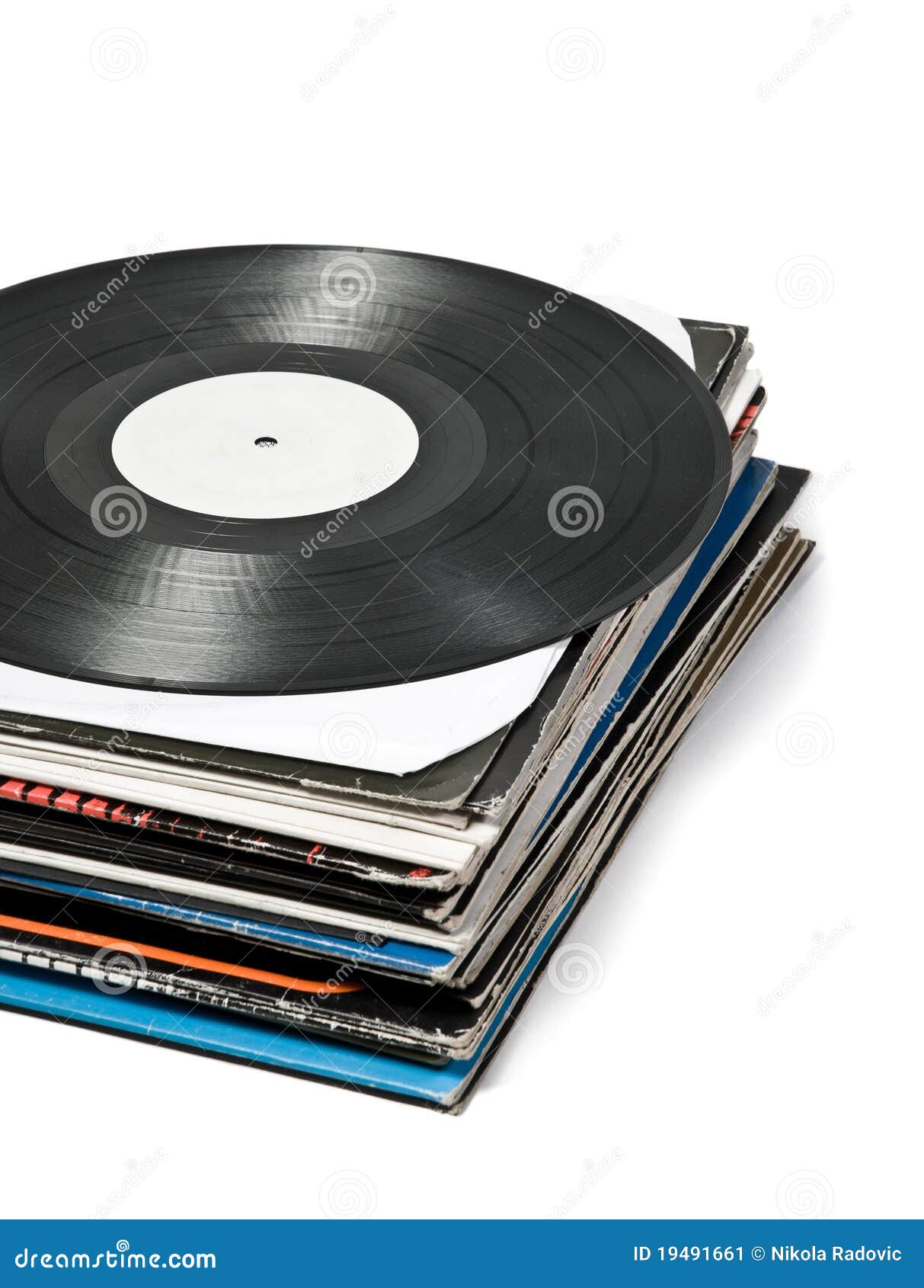 Used vinyl records stock image. Image of event, entertainment 19491661