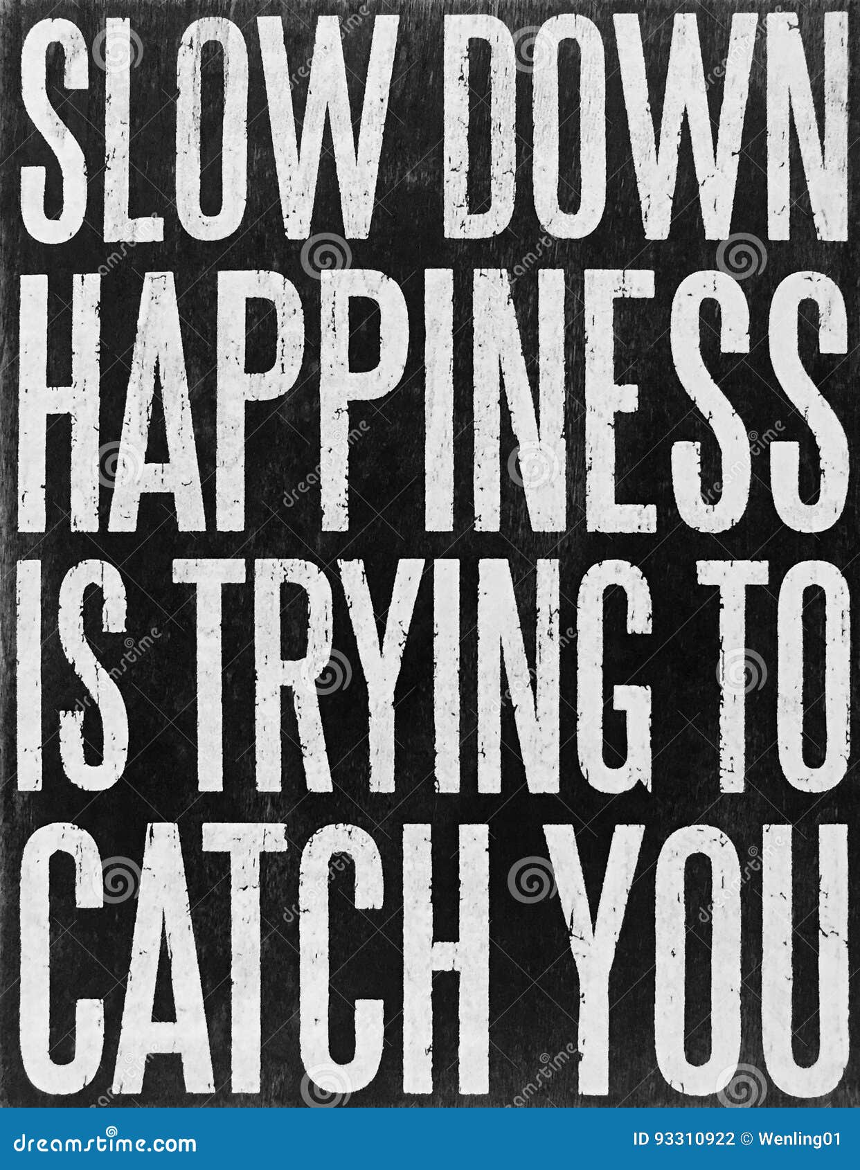 Useful Advice about Happiness Stock Photo Image of sign, black 93310922