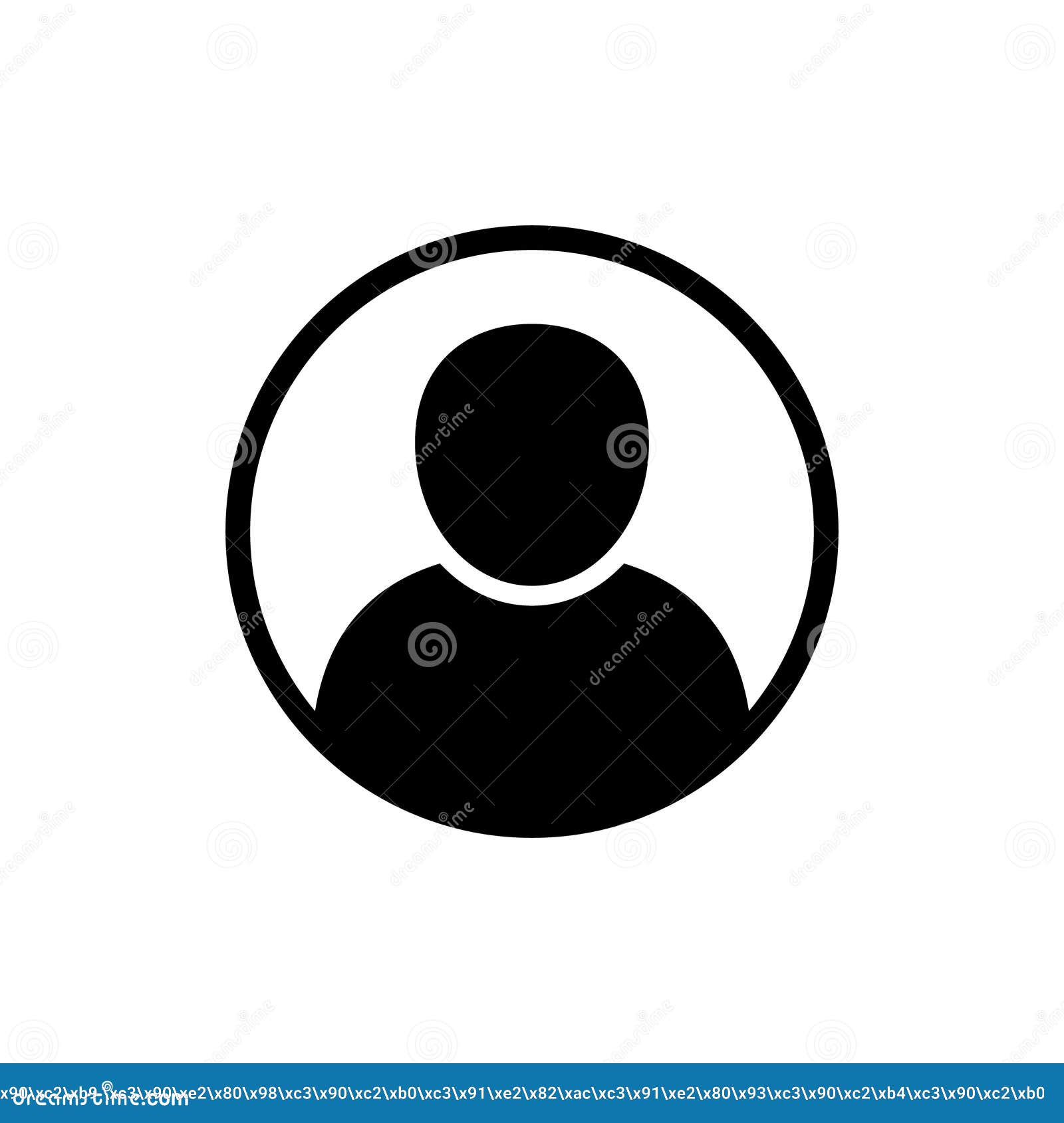 Avatar icon. Human. A person's badge. Vector. Social media profile symbol.  The symbol of a person. 14194198 Vector Art at Vecteezy