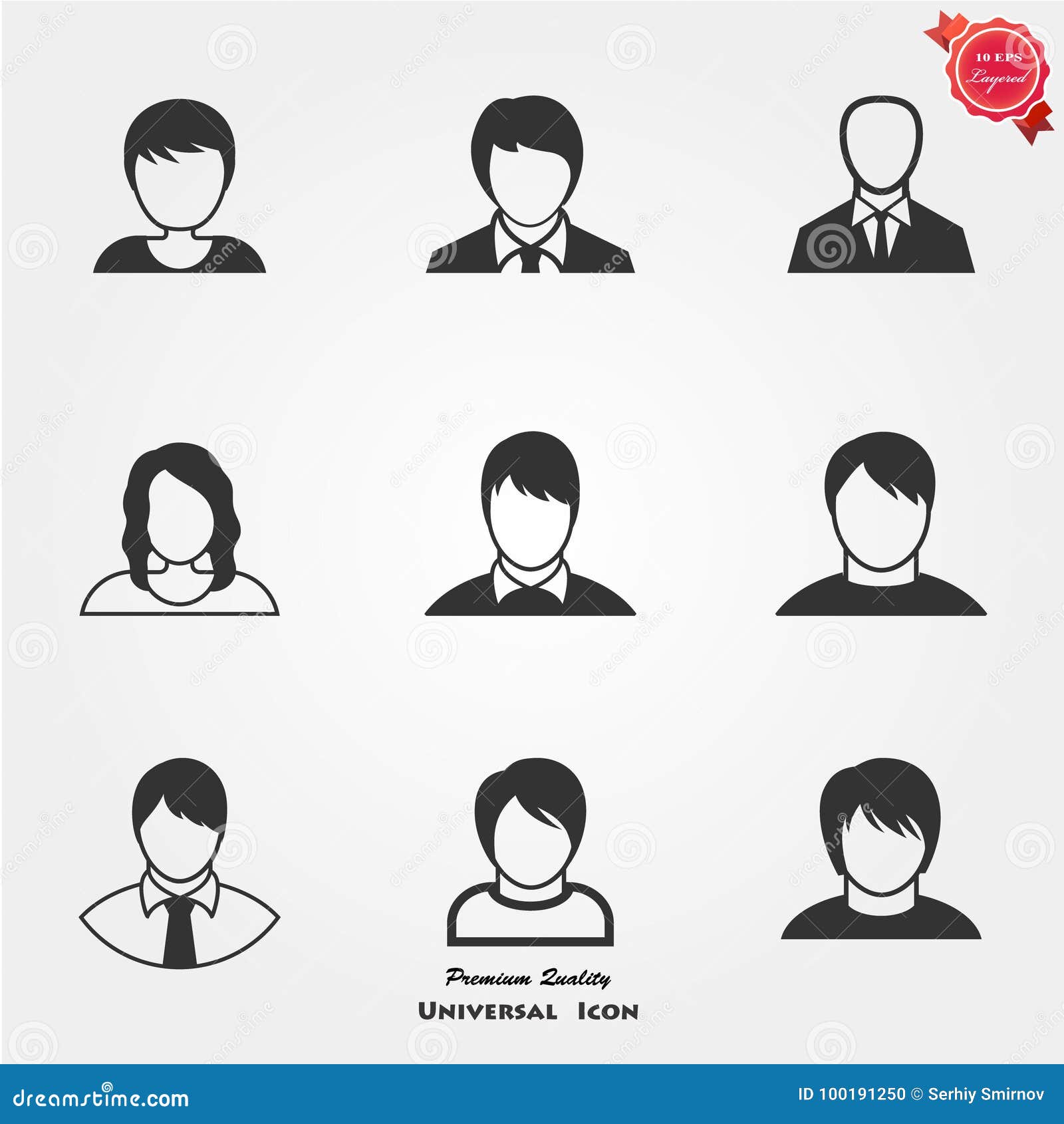 Monochrome woman avatar silhouette. User icon vector in trendy