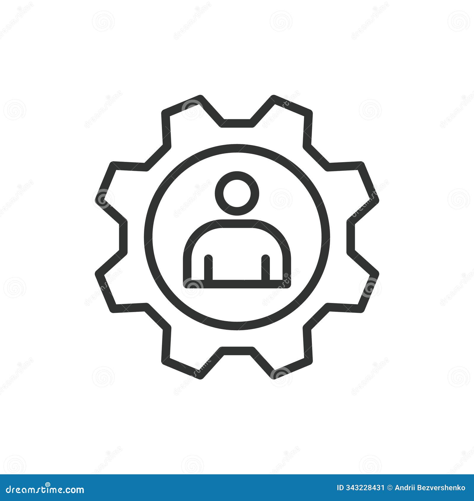 user settings icon in line . user settings, preferences, customization, profile, options, control, configuration