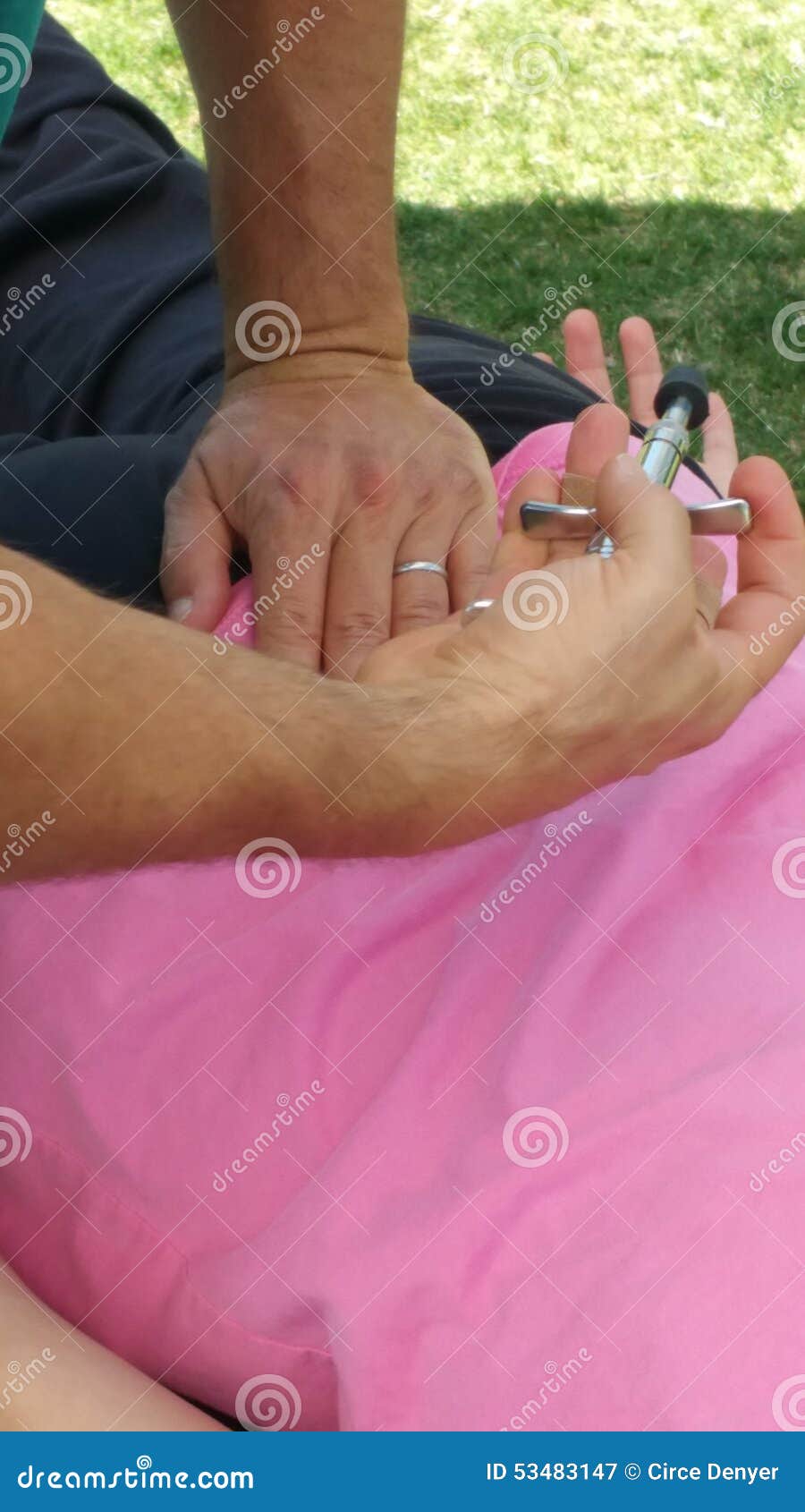 Using An Activator Stock Photo Image 53483147