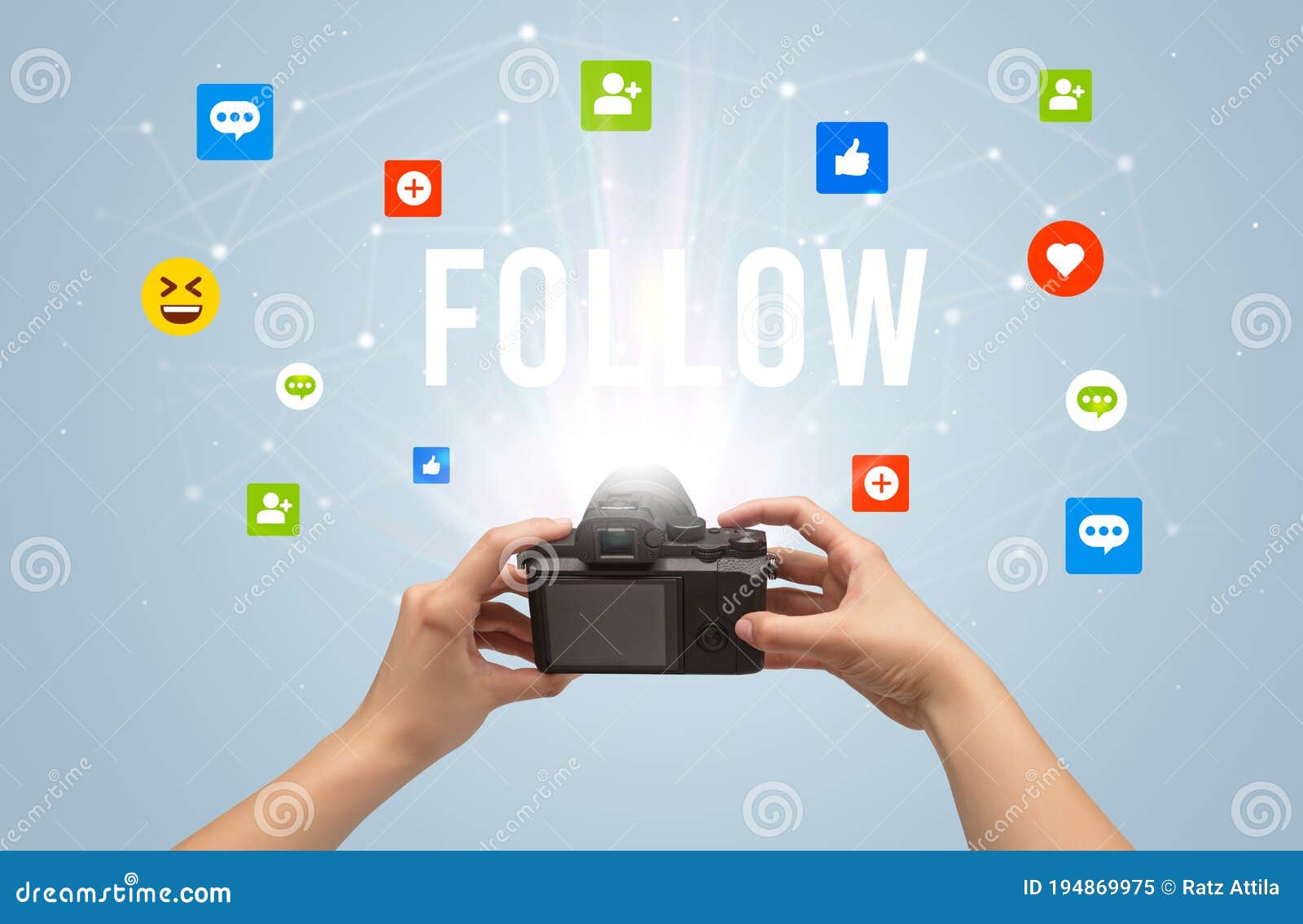 Using Camera To Capture Social Media Content Stock Image Image of