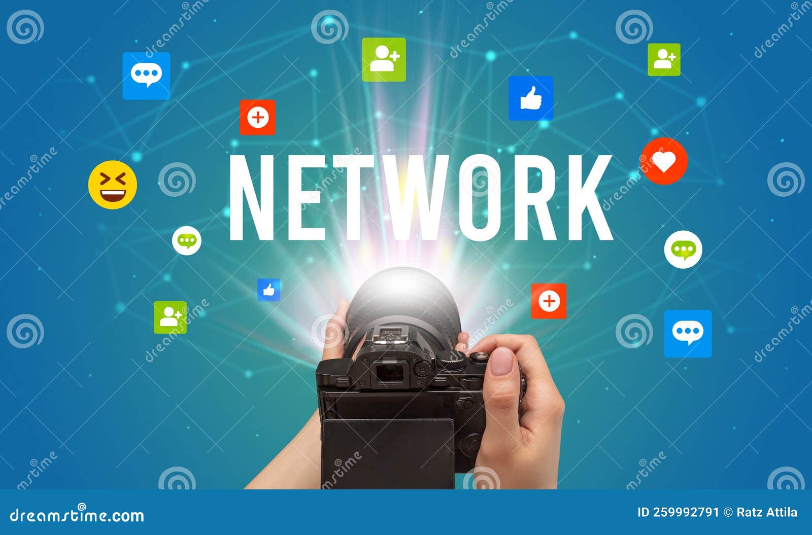 Using Camera To Capture Social Media Content Stock Image Image of