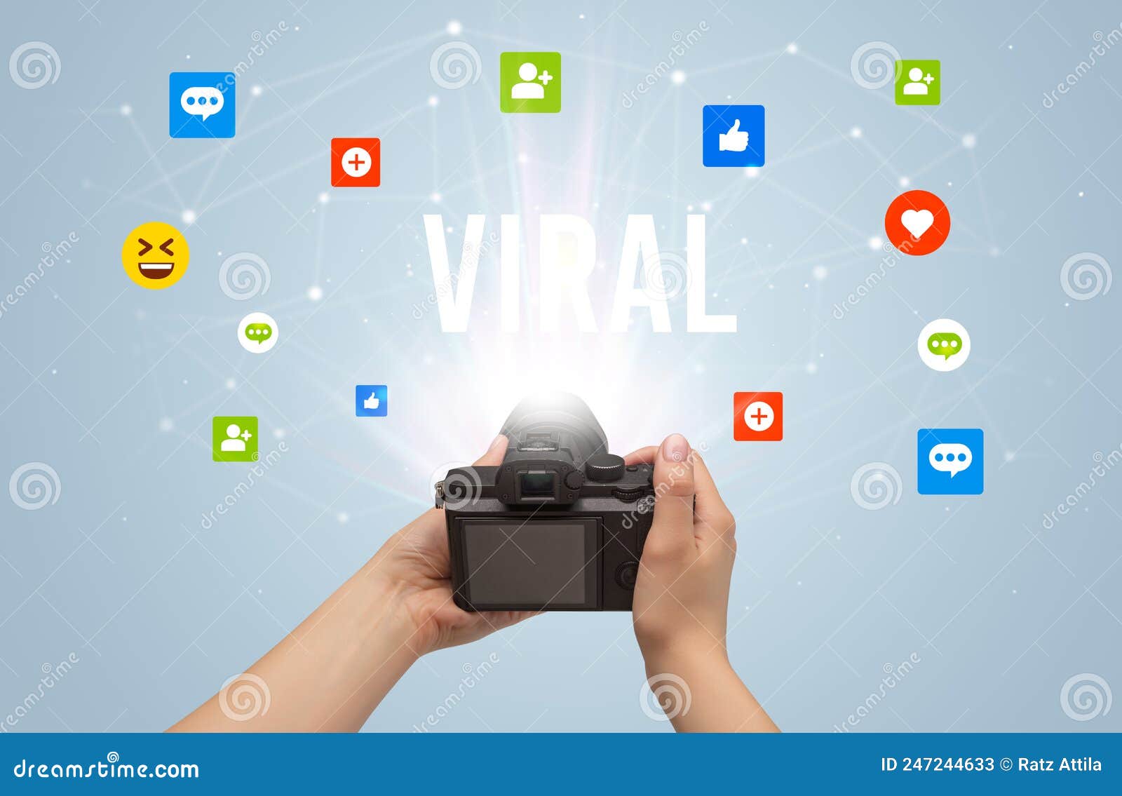Using Camera To Capture Social Media Content Stock Image Image of