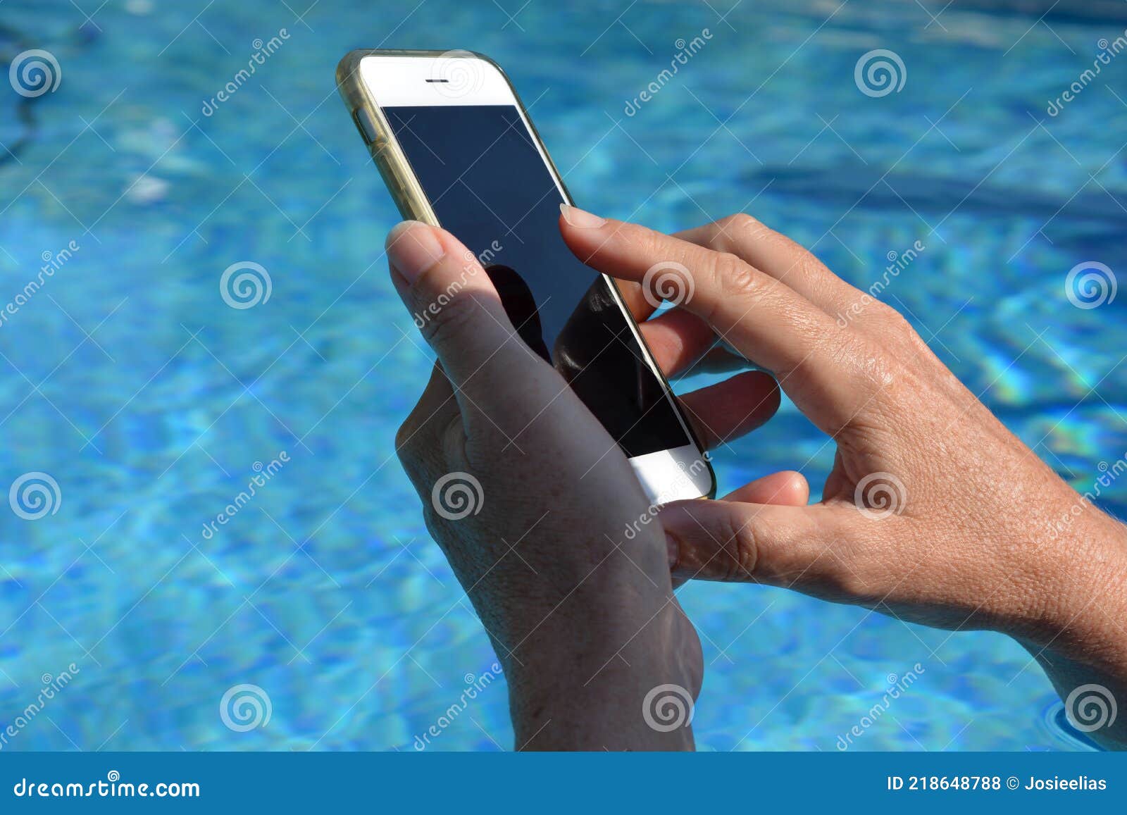 Using Cell Phone on Holiday Stock Photo Image of call, smart 218648788