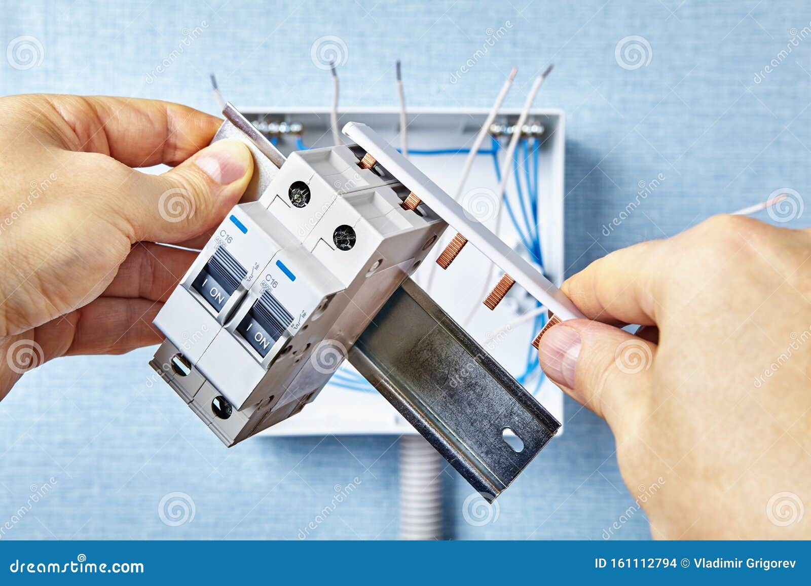 Using Comb Busbar for Switchgear or Fuse Box Stock Photo Image of overcurrent, fuse 161112794