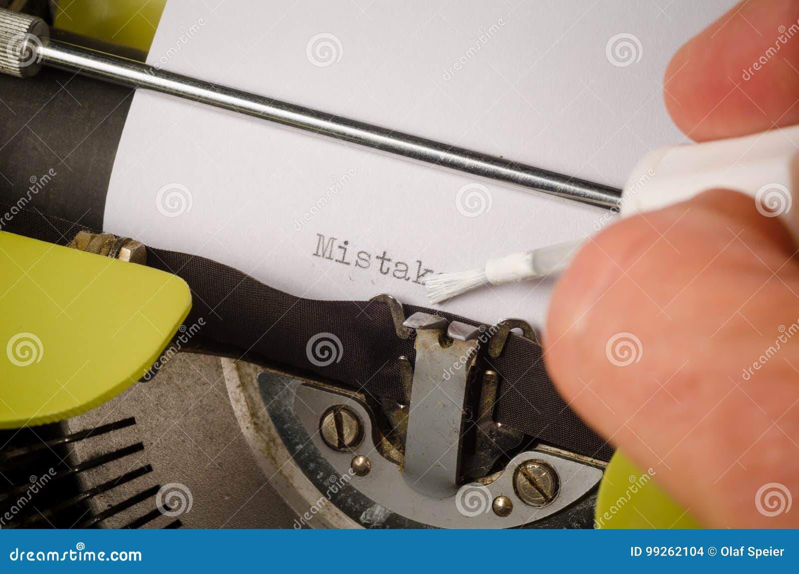 Using correction fluid stock photo. Image of stationery 99262104