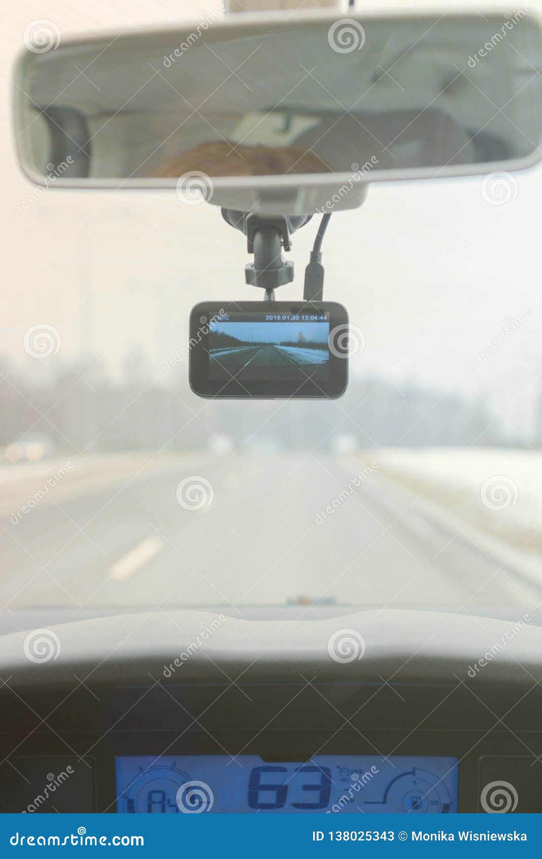 Using Dashboard Camera in the Car Stock Image Image of motion, drive