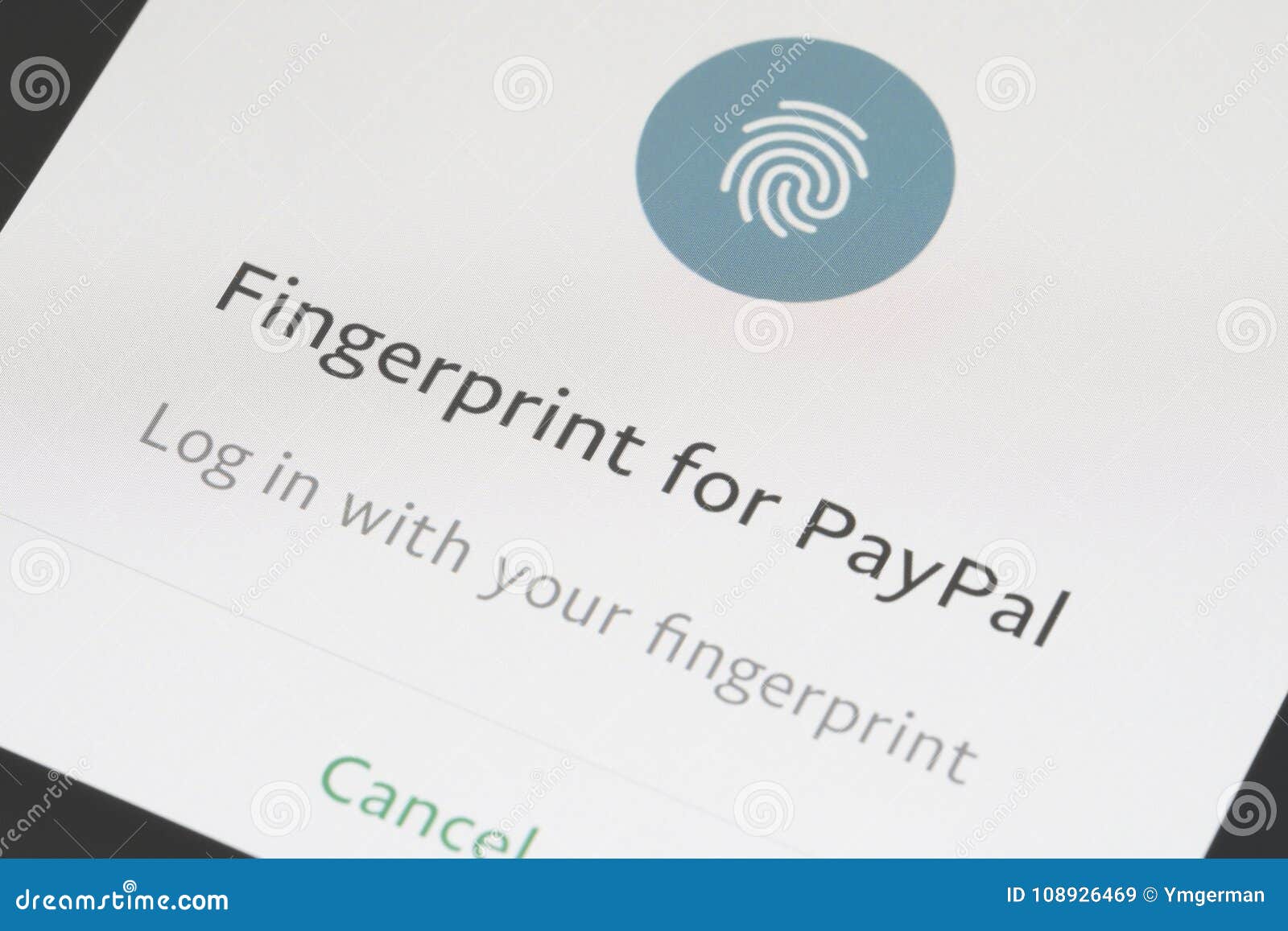 Using Fingerprint To Log In The PayPal App On A Smartphone ...