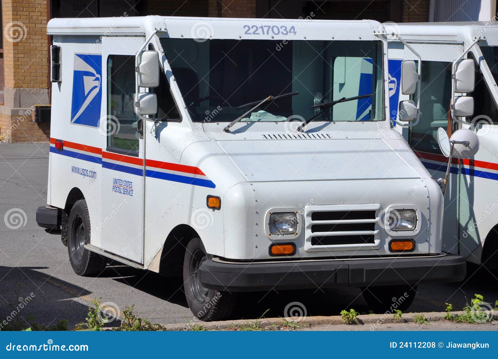 USPS postal vehicle editorial stock photo. Image of cars - 24112208