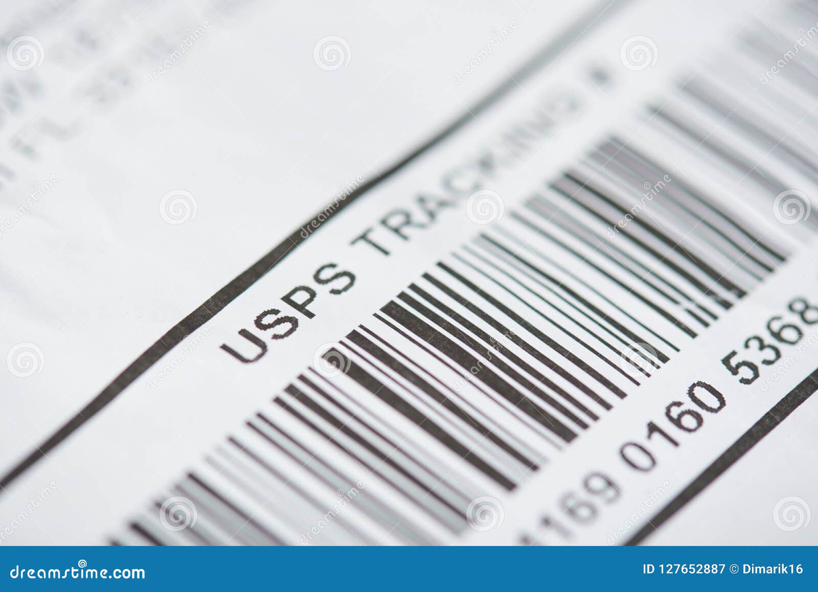 USPS tracking number editorial photography. Image of communication