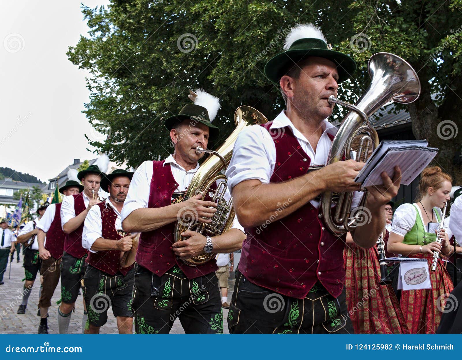 Usseln, Germany - July 30th, 2018 - Bavarian Marching Band in ...