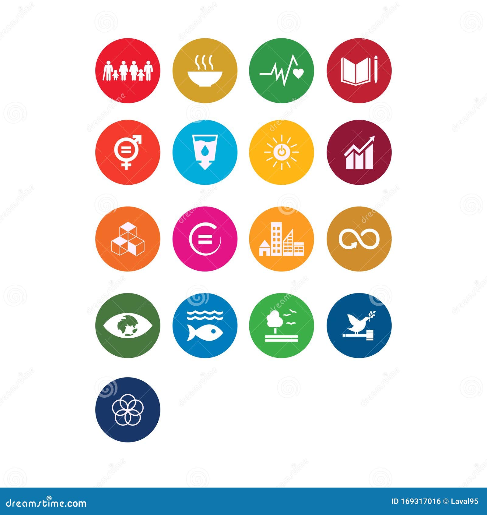 ustainable development goals - the united nations. sdg. colorful icons.