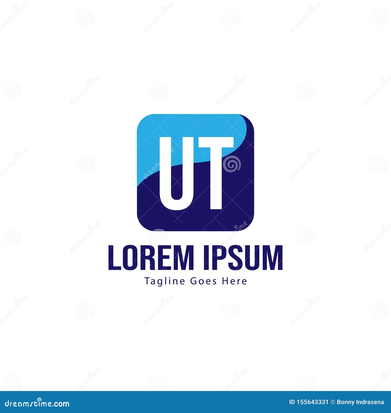 UT Letter Logo Design. Creative Modern UT Letters Icon Illustration ...