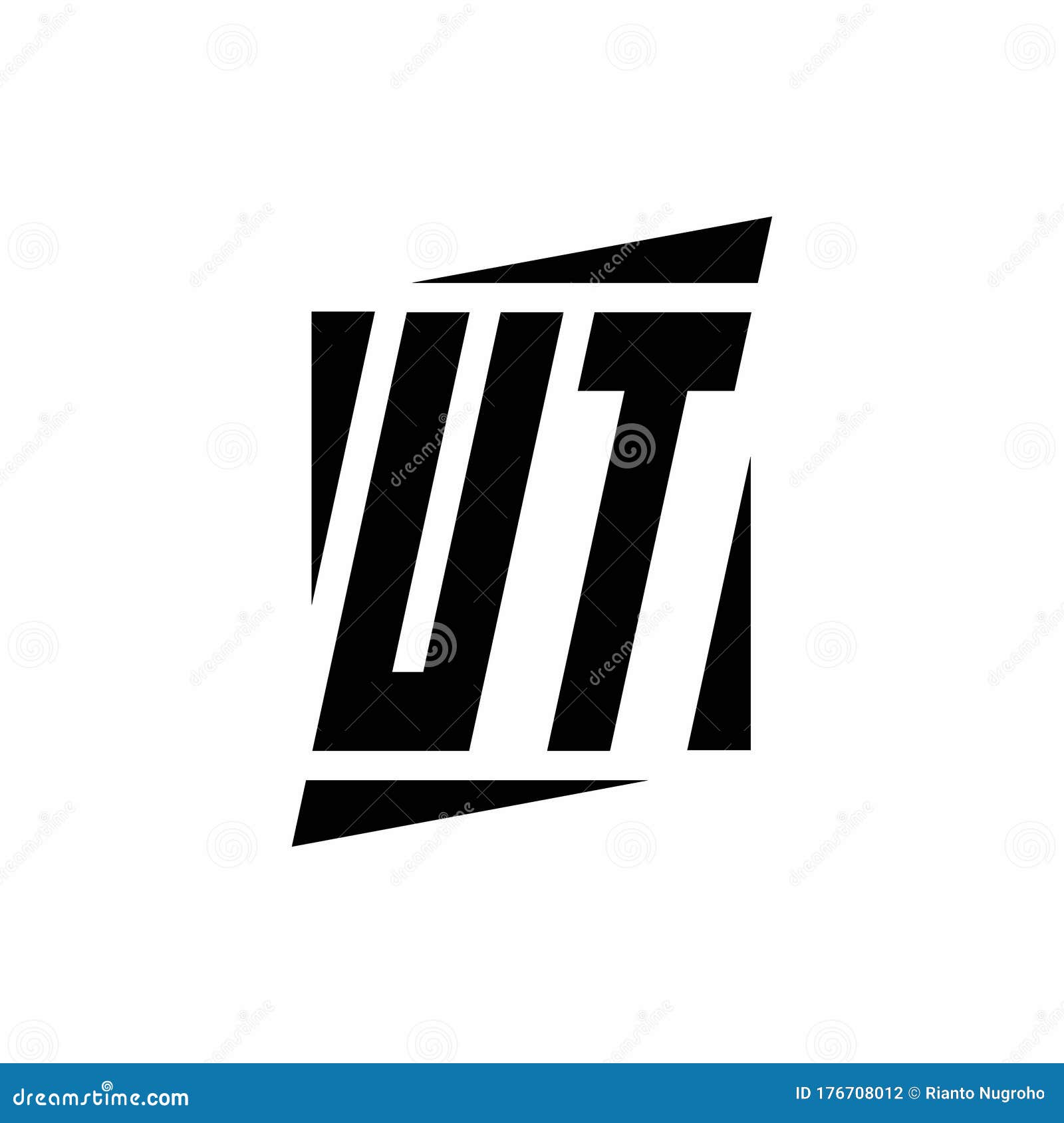 ut logo monogram with modern style concept  template