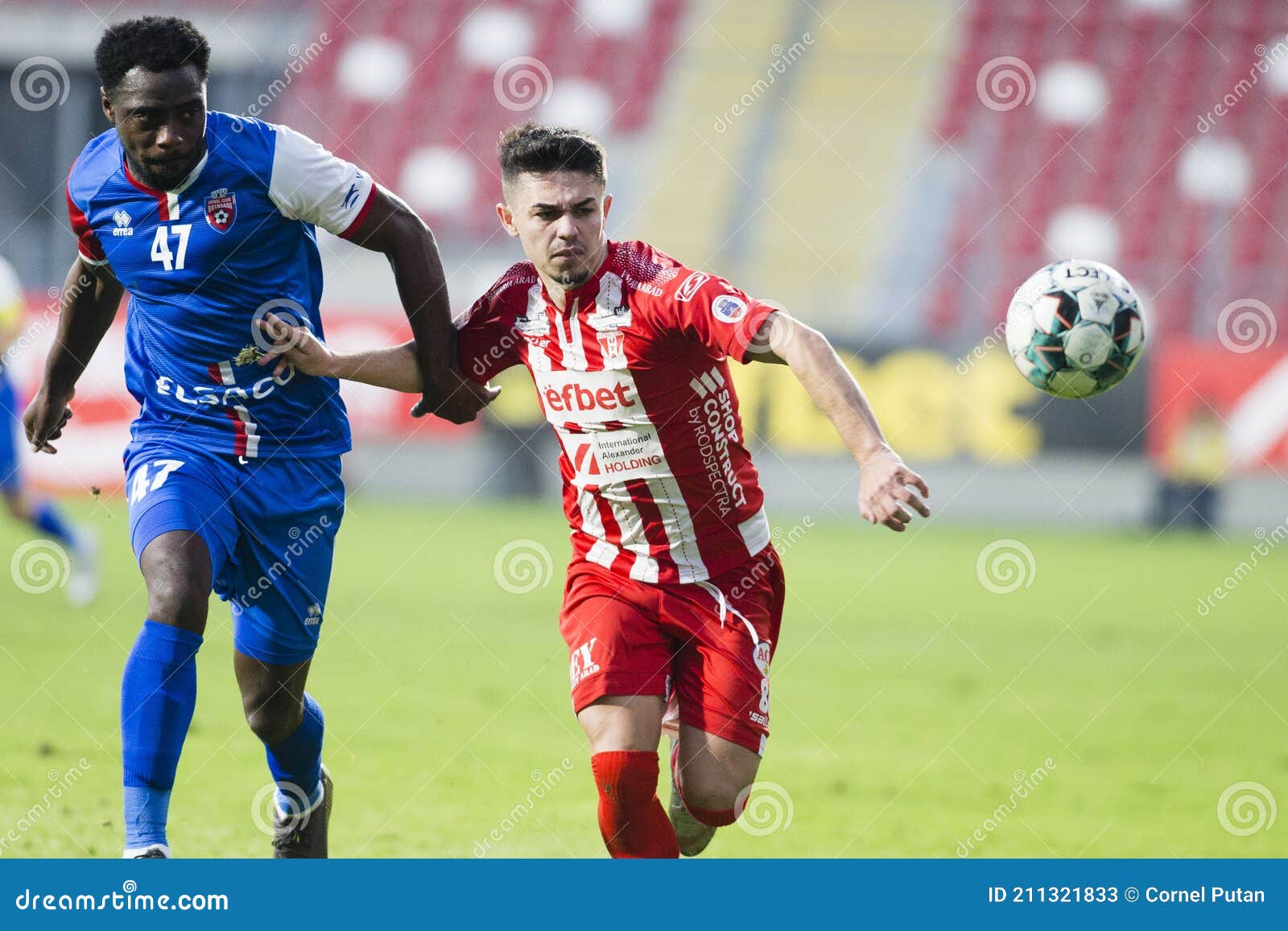 UTA Arad vs. FC Botosani editorial stock photo. Image of botosani