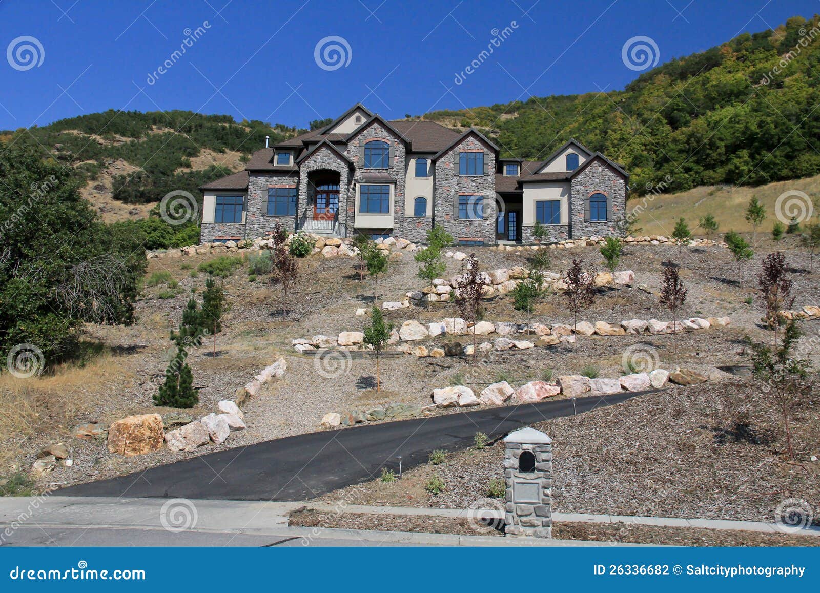 Utah Mountain Home stock photo. Image of clean, class 26336682