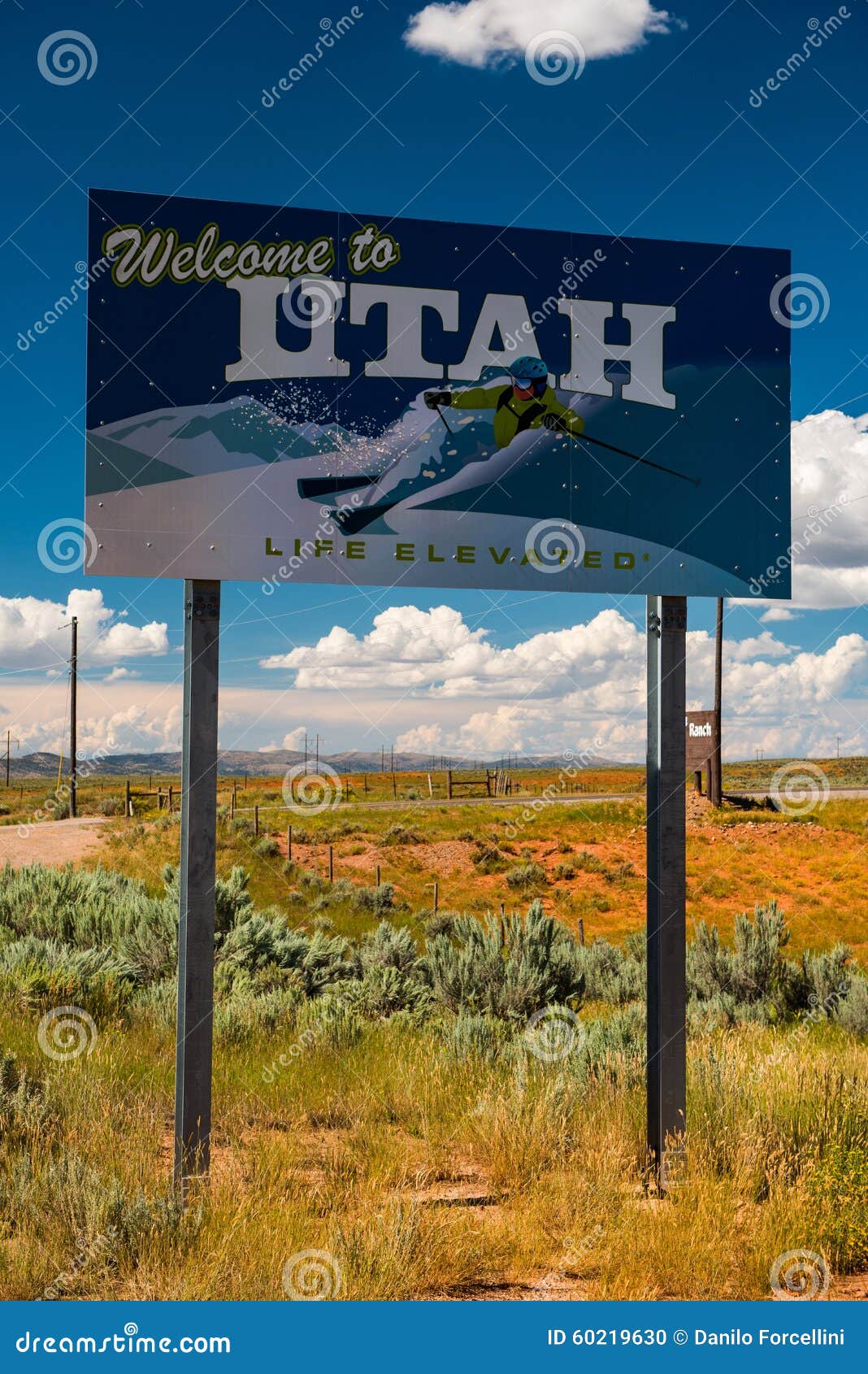 Utah road sign editorial image. Image of west, 60219630