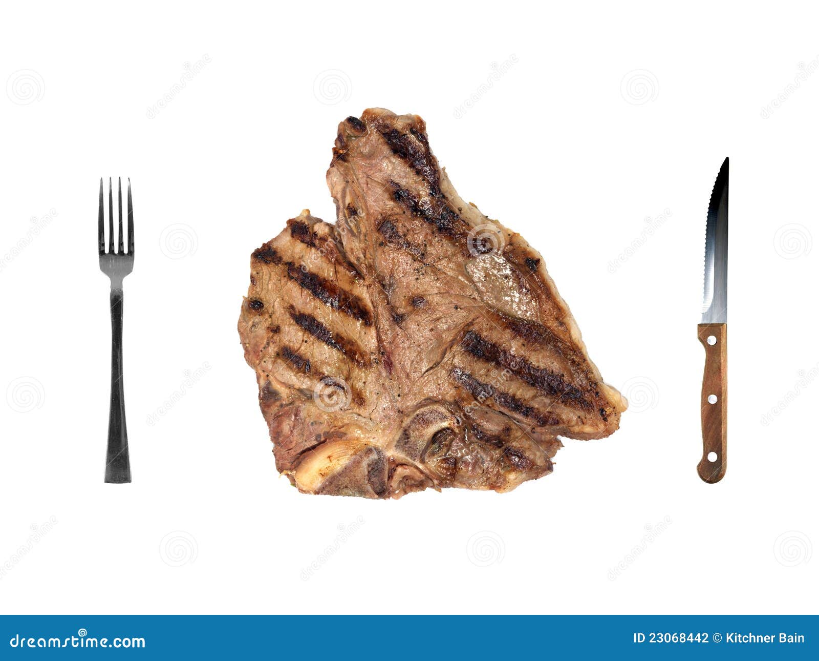 Utensils stock photo. Image of steak, meat, tbone, metal 23068442