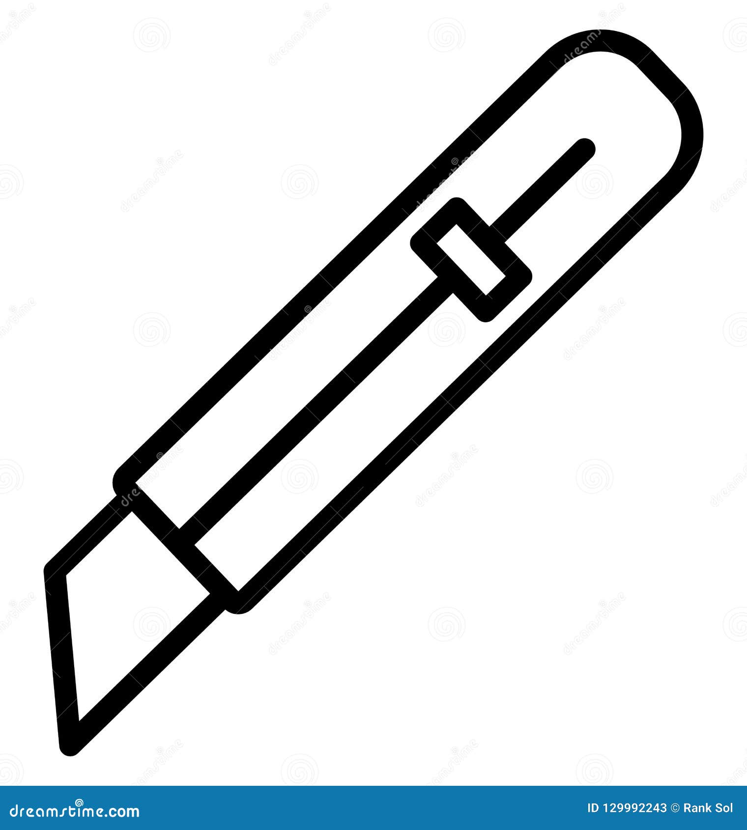 utility cutter line   icon that can be easily modified or edit