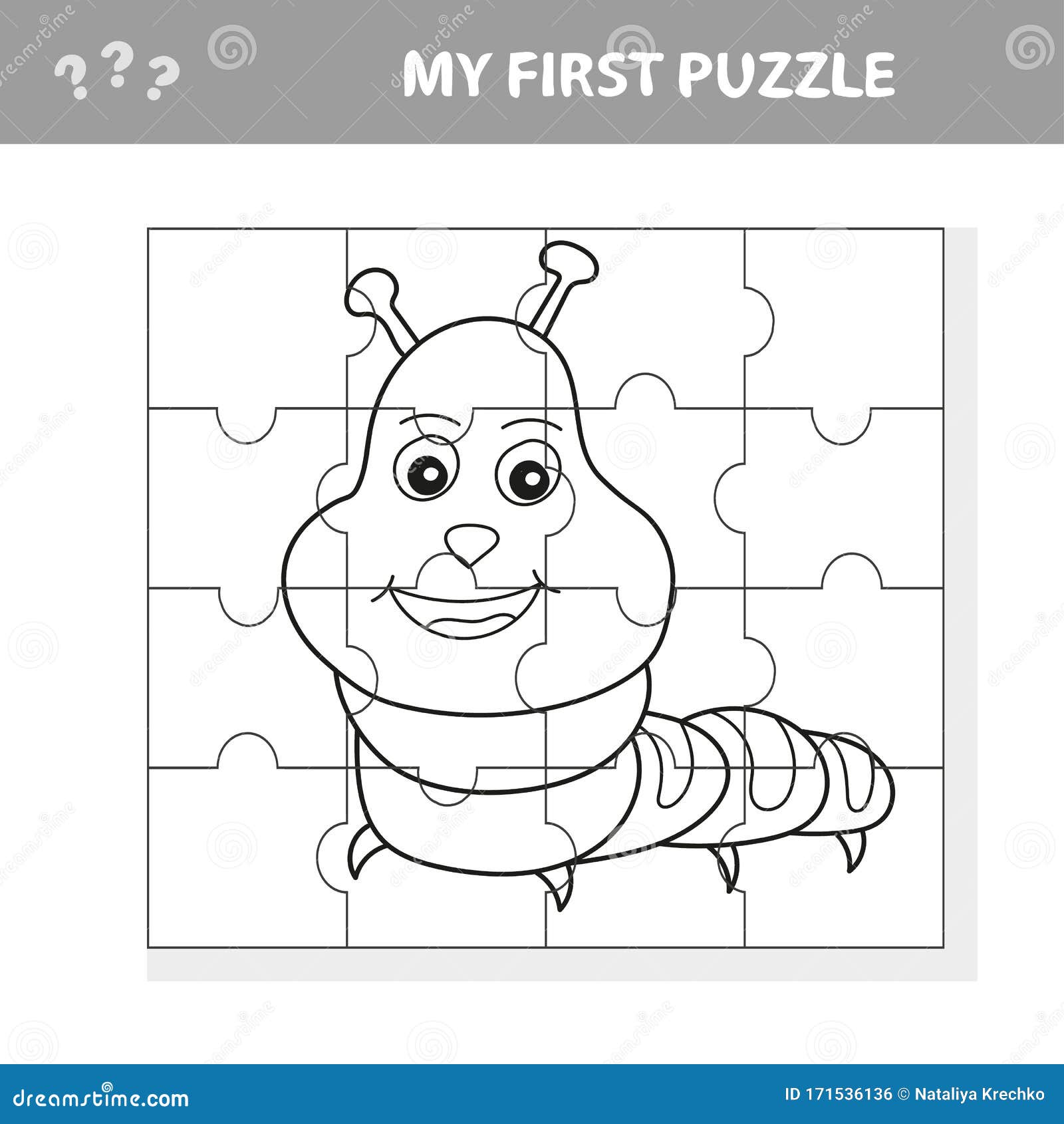 Jogo de papel educativo fácil para crianças. red rose puzzle - meu primeiro  quebra-cabeça e livro para colorir