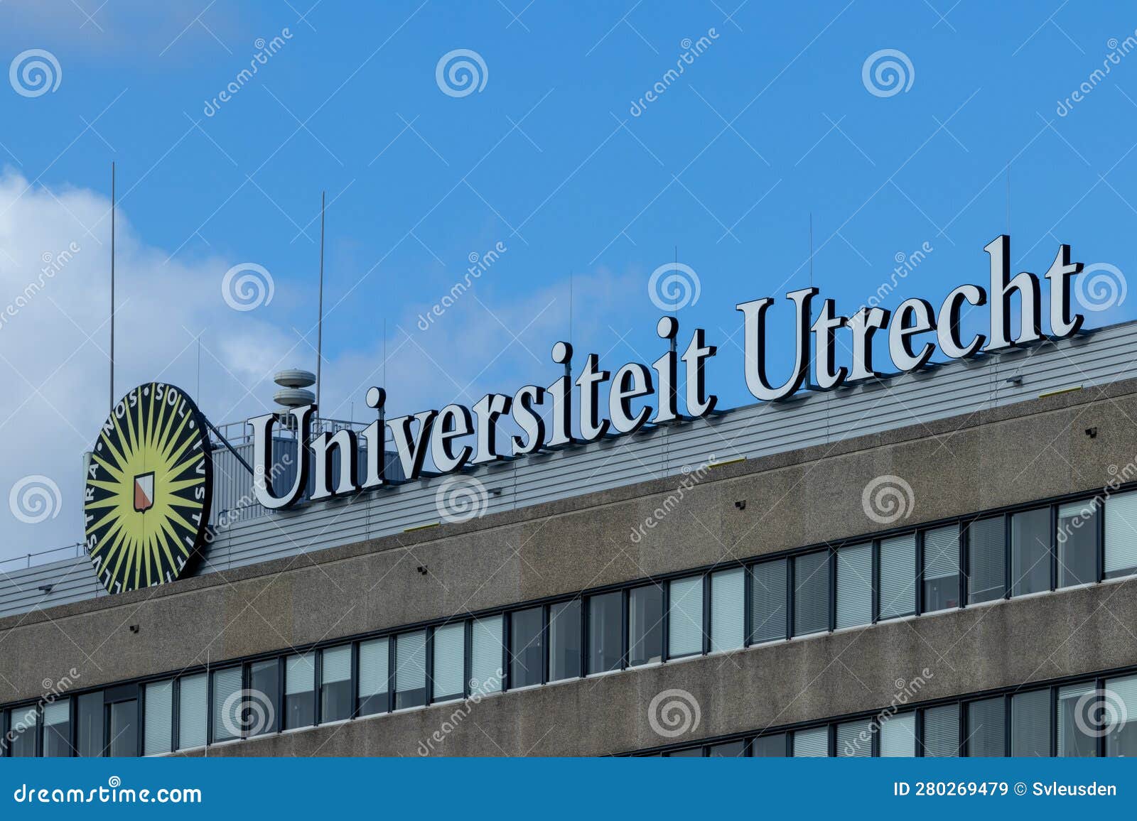 Universiteit Utrecht Building Sign Logo. Editorial Stock Image - Image ...