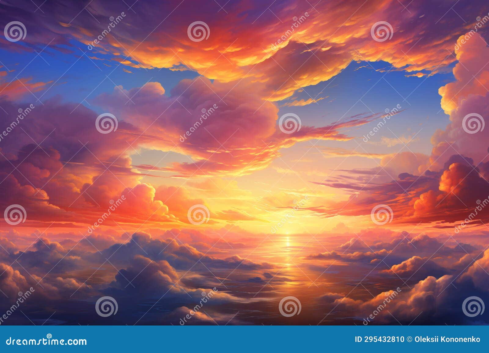 Utterly Mesmerizing Sunset Where Colorful Clouds are Ignited by the ...