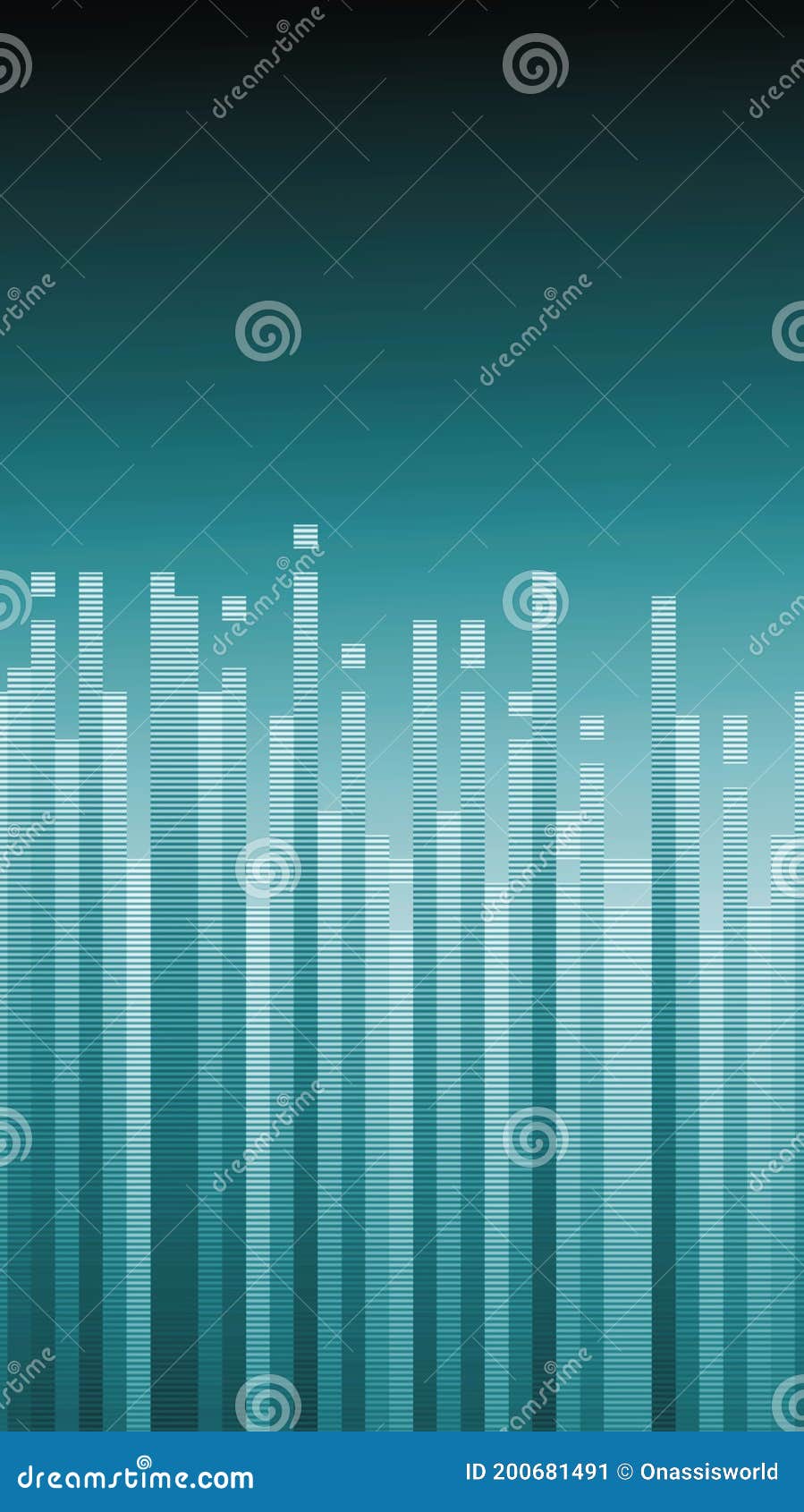 UV Sound Level Meter Abstract Background Stock Illustration