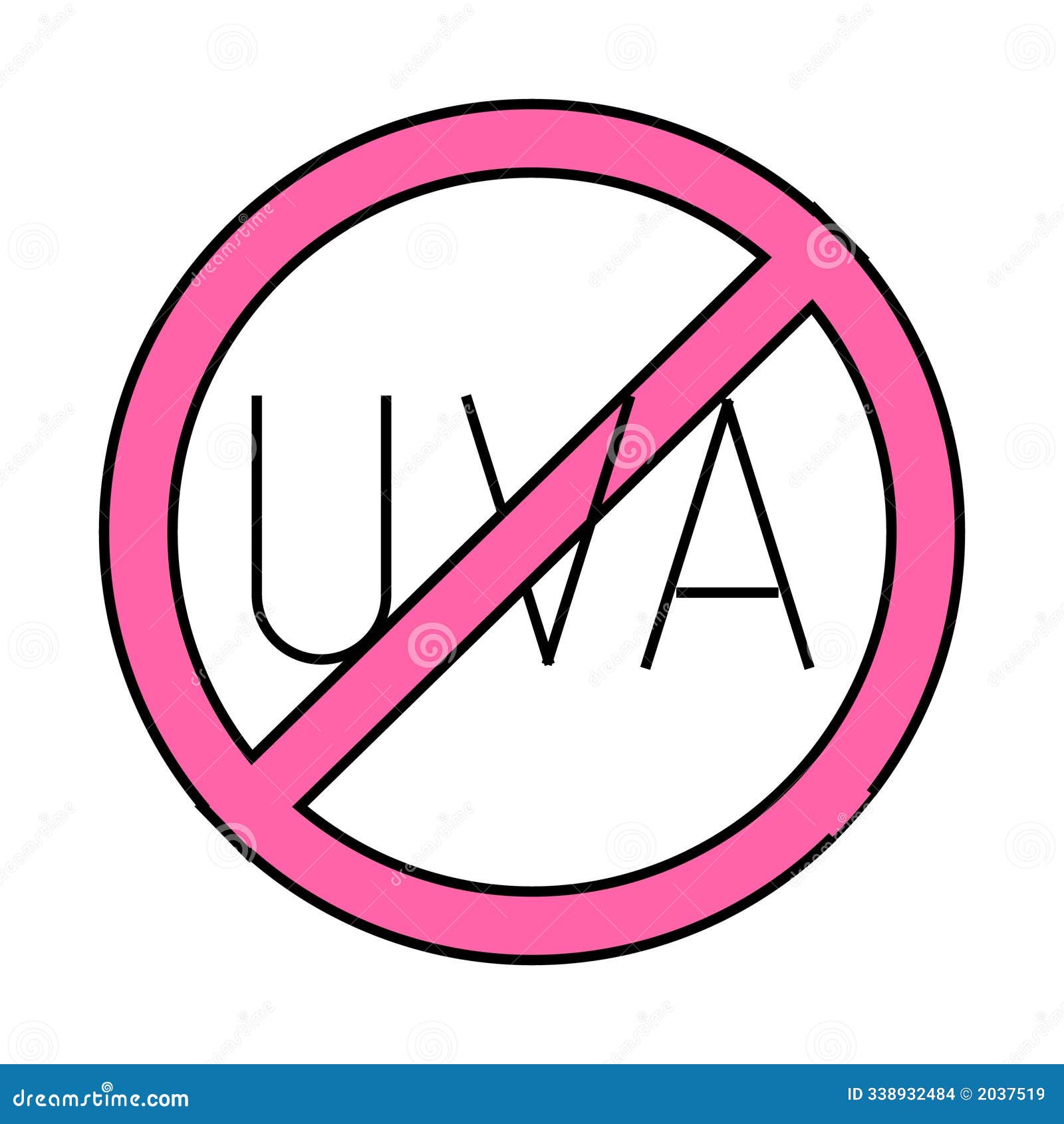 uva crossed out mark icon color 