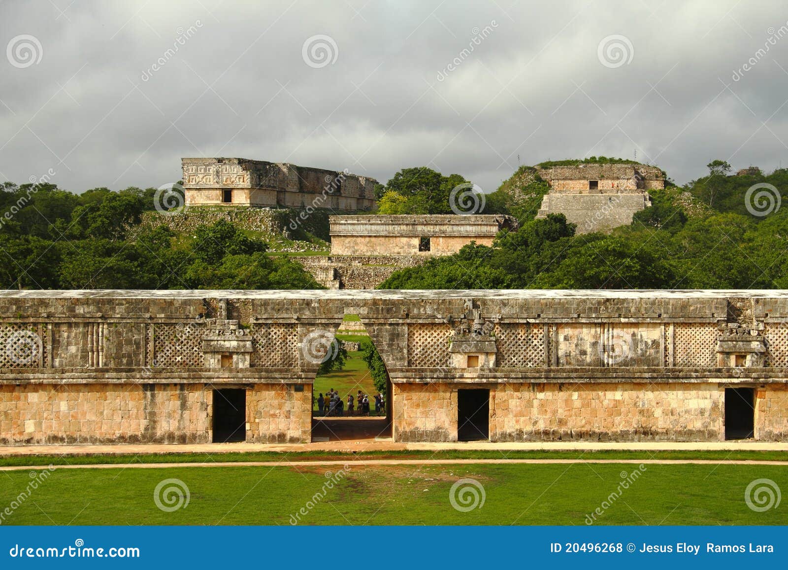 mayan pyramids in uxmal near merida yucatan mexico  i