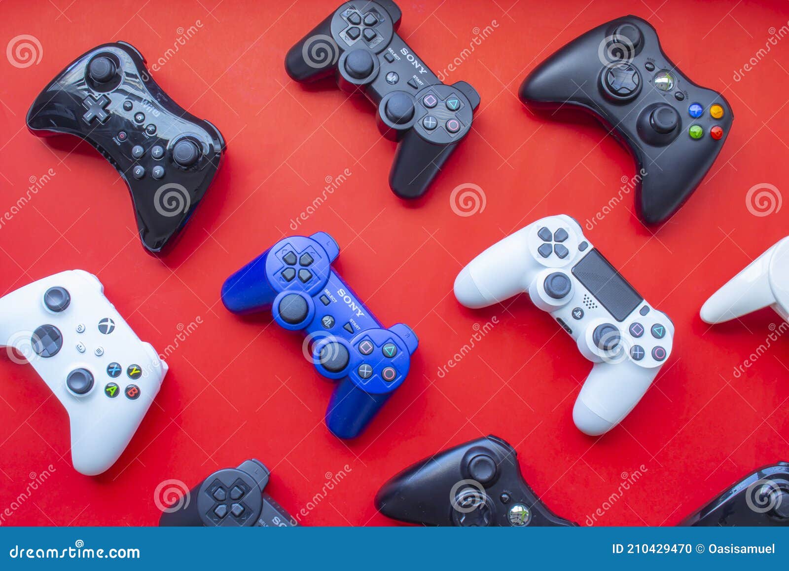 Jogue o conceito de jogo do site plana do console do videogame do