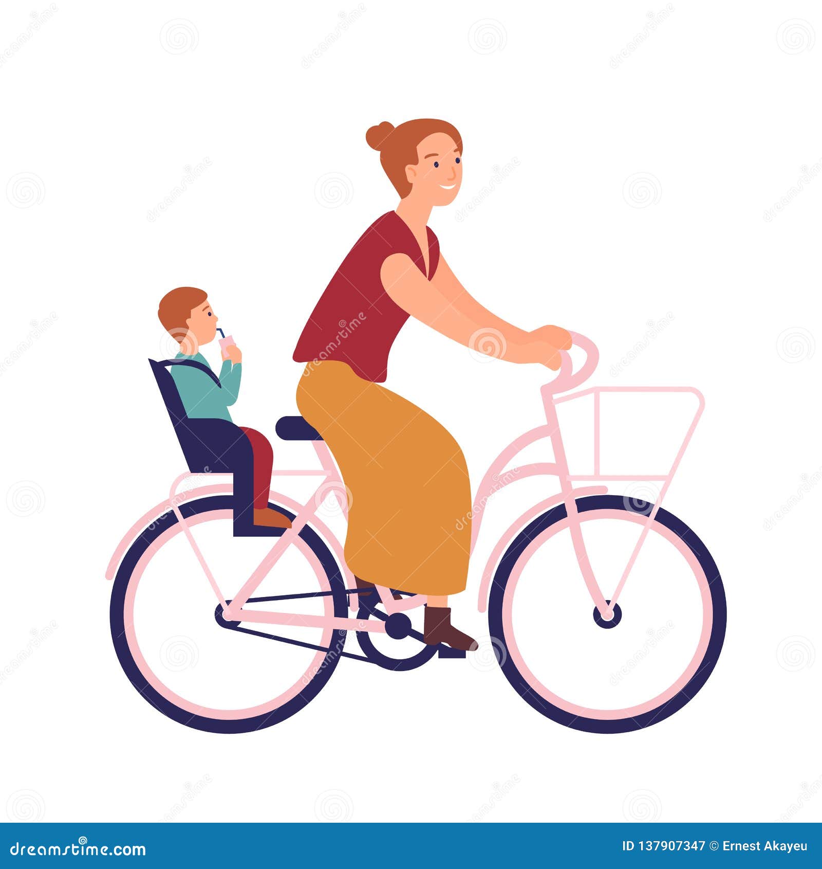 Velo D Equitation De Mere Avec Le Bebe Dans Le Siege Jeune Femme De Sourire Mignonne Sur La Bicyclette Avec Son Enfant Cycliste F Illustration De Vecteur Illustration Du Actif Type Velo D Equitation De Mere Avec Le Bebe Dans Le Siege Jeune Femme De Sourire Mignonne Sur La Bicyclette Avec Son Enfant Cycliste F Illustration De Vecteur Illustration Du Actif Type