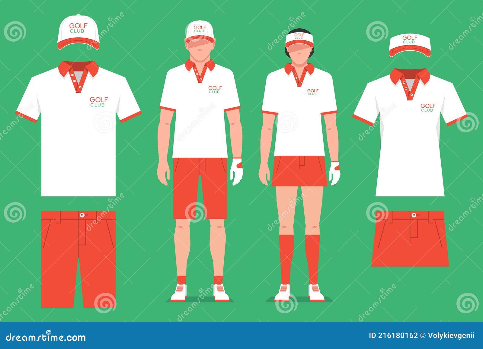 Vêtements de golf illustration de vecteur. Illustration du cours - 216180162