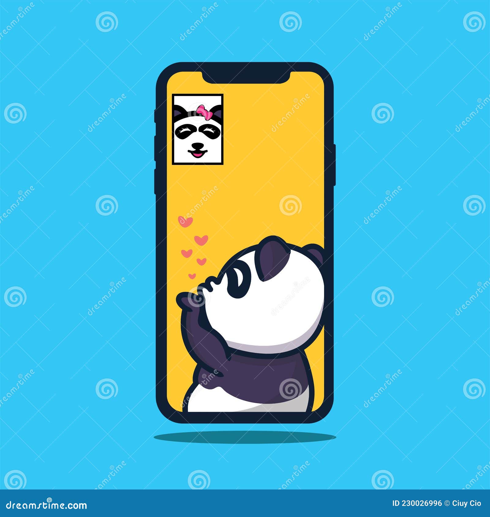 Desenho Personagem Panda Desenho Animado Bonito Ilustração Vetor