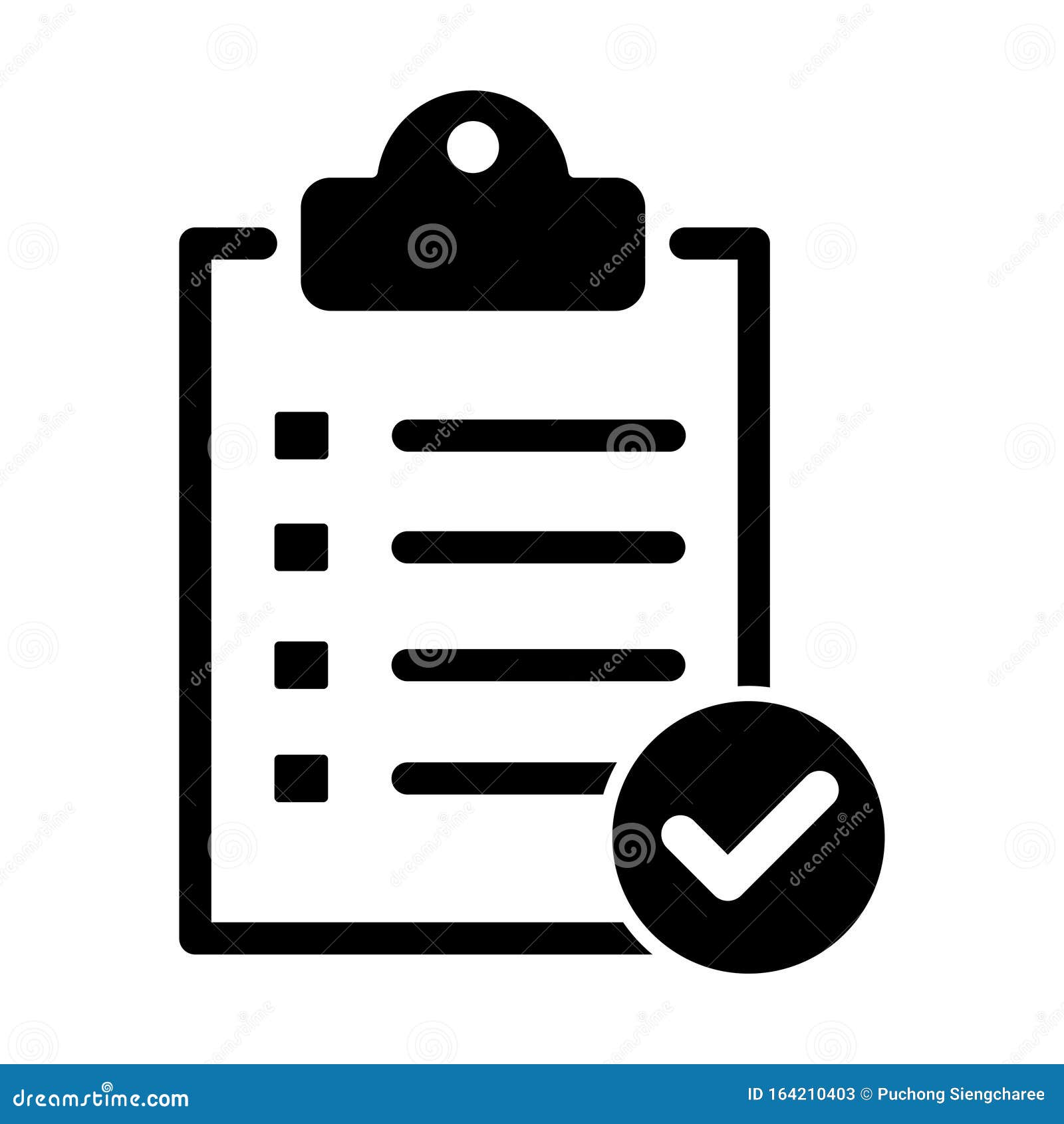 checklist icon . clipboard icon, business agreement checkbox list