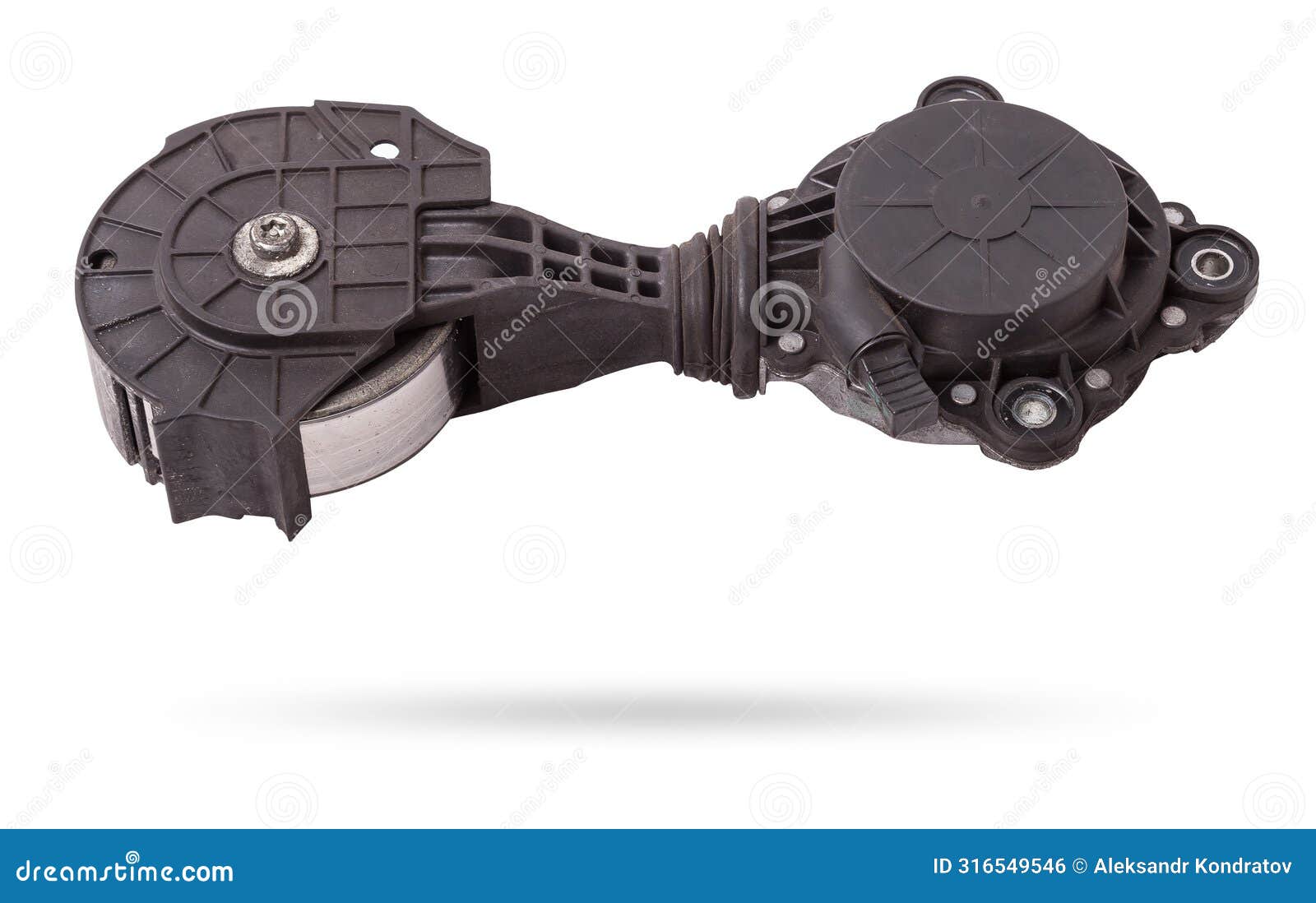 v-belt tensioner for attachments of an internal combustion engine of a car. used auto parts catalog