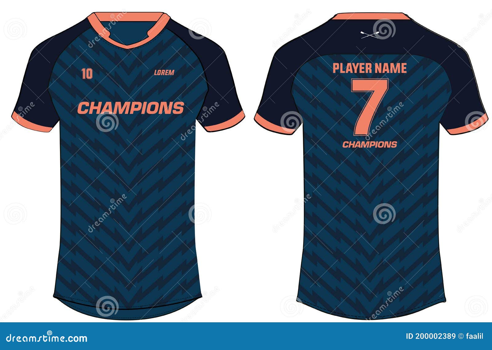 blue jersey design football