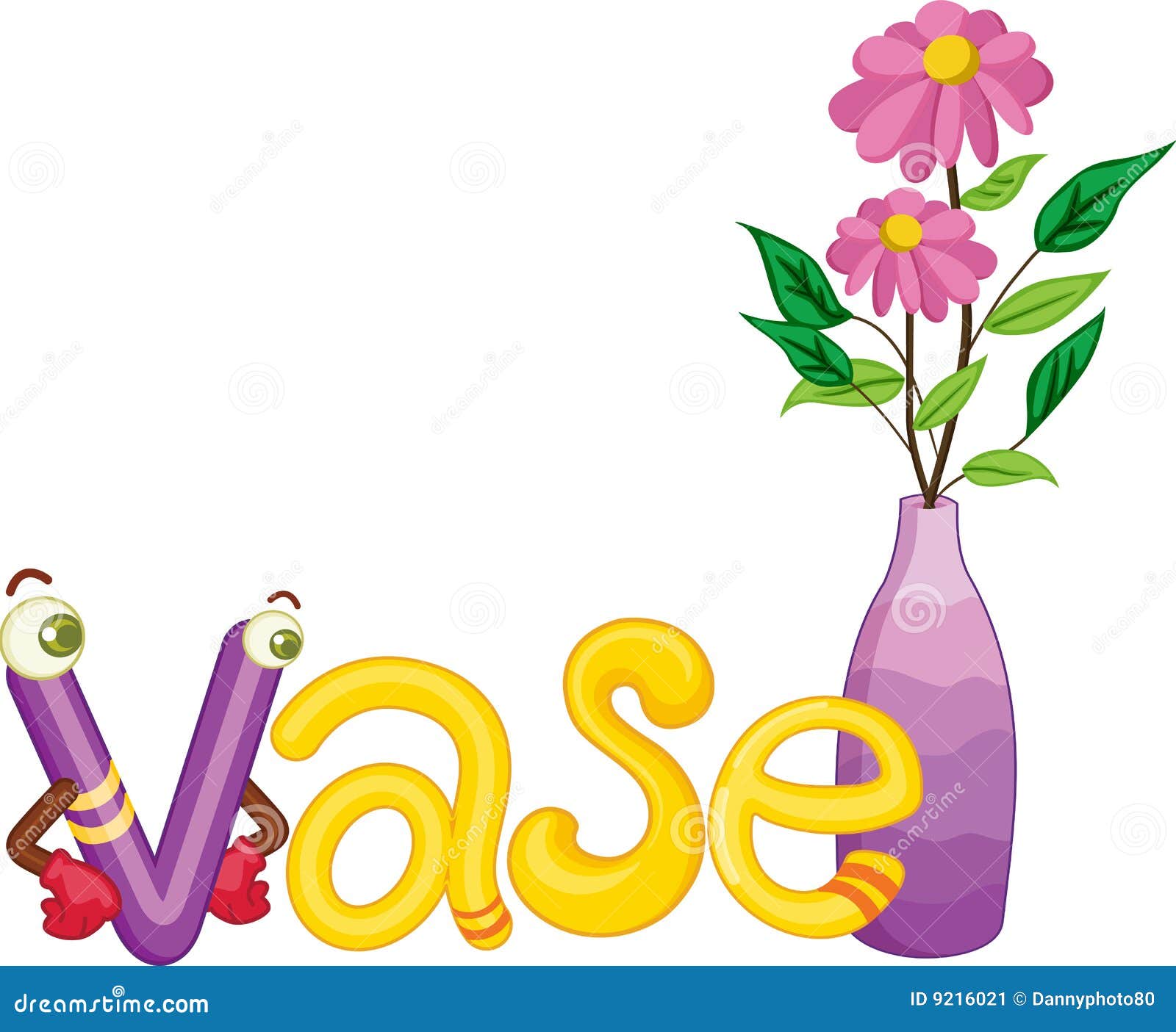 V for vase stock illustration. Image of space, isolated - 9216021