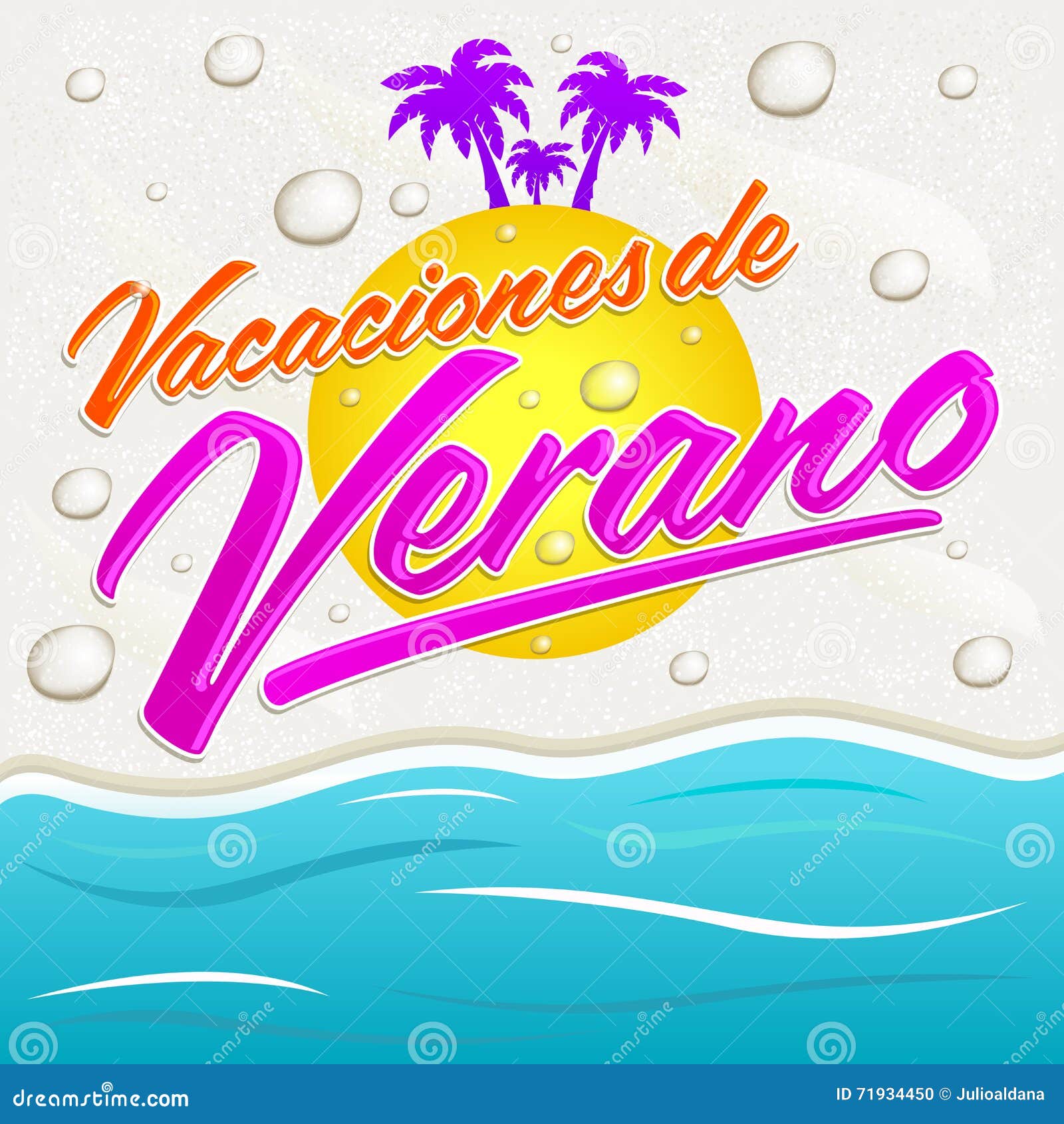 vacaciones del verano - summer vacations spanish text