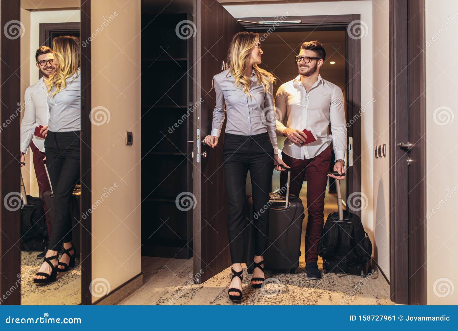 Vacation For Couple Stock Image Image Of Counter Luggage 158727