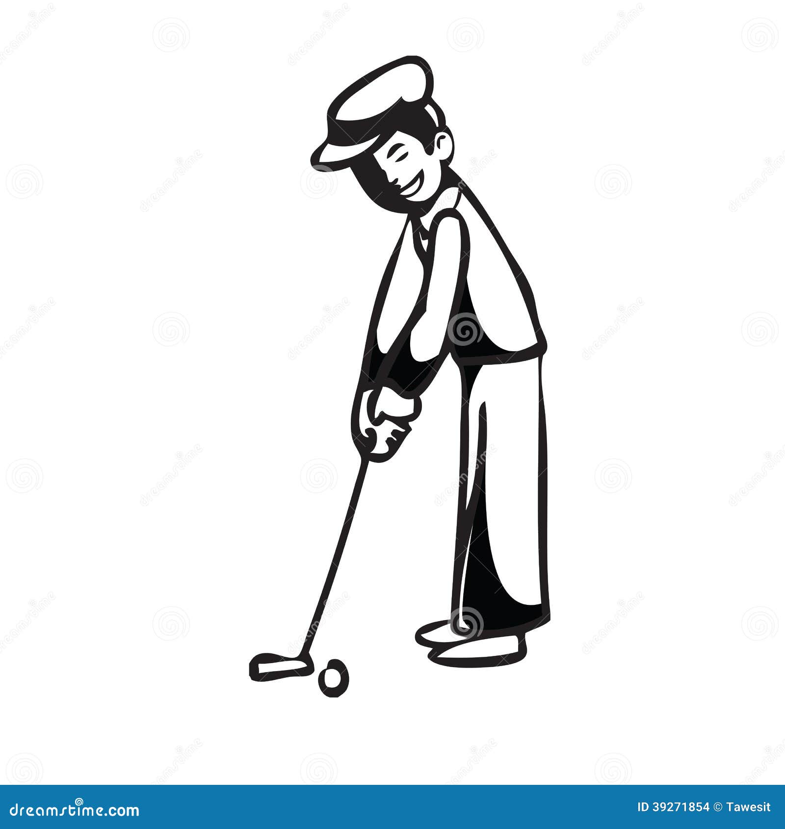 Vacation Man Putting Golf BW Stock Illustration - Illustration of game, shot: 39271854 Vacation Man Putting Golf BW Stock Illustration - Illustration of game, shot: 39271854