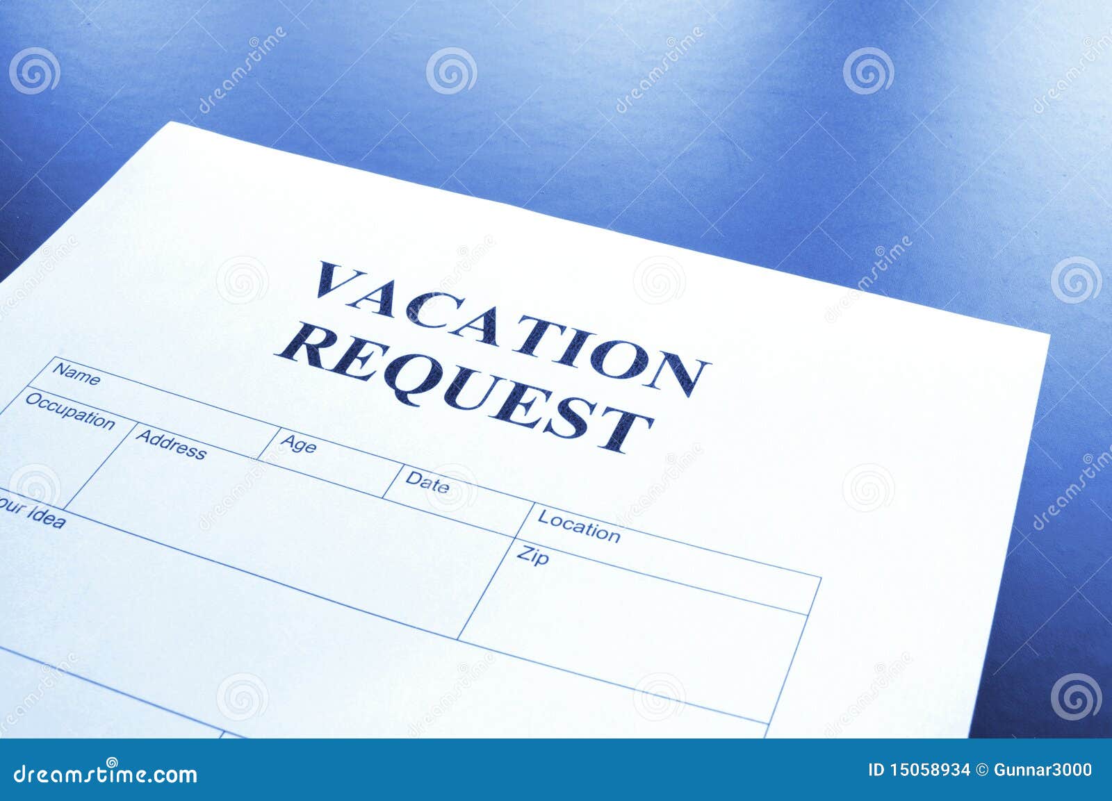 vacation request