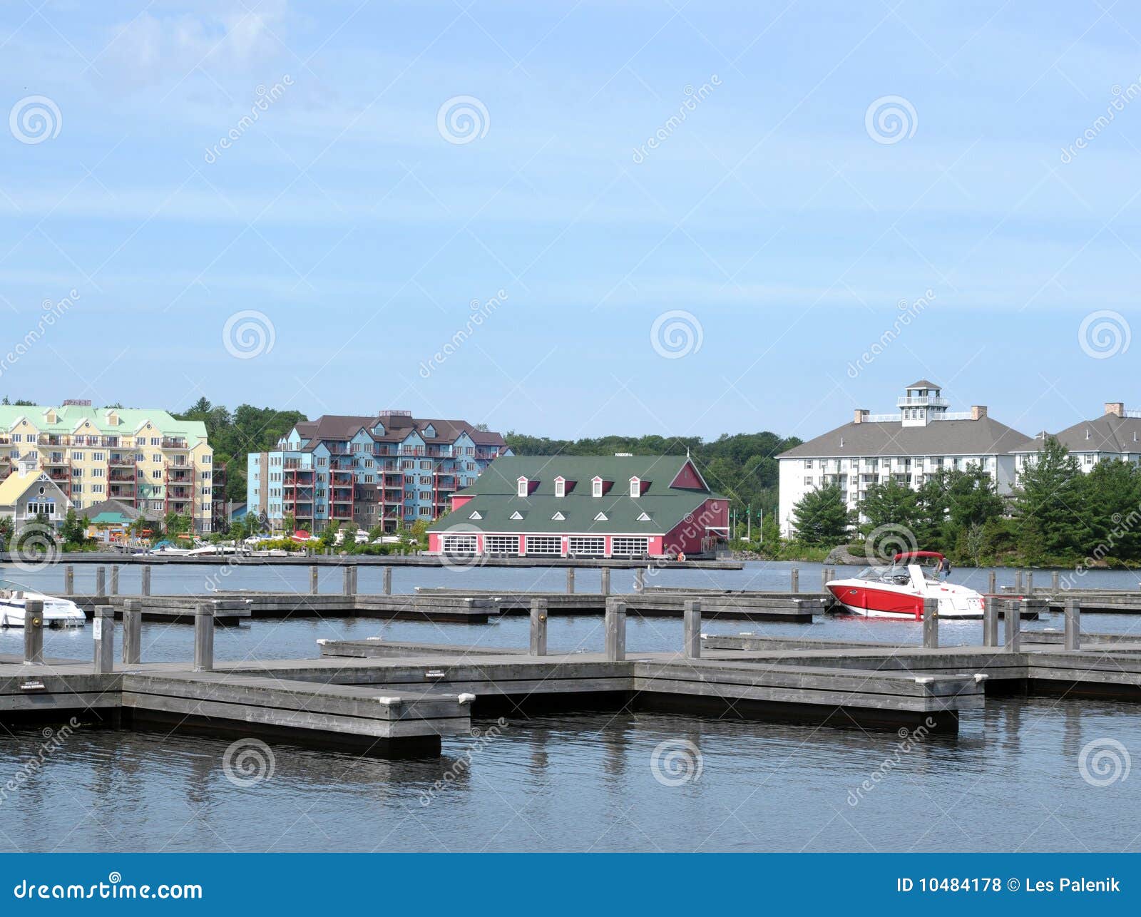 Vacation Resorts at Lake Muskoka Stock Photo Image of blue, muskoka
