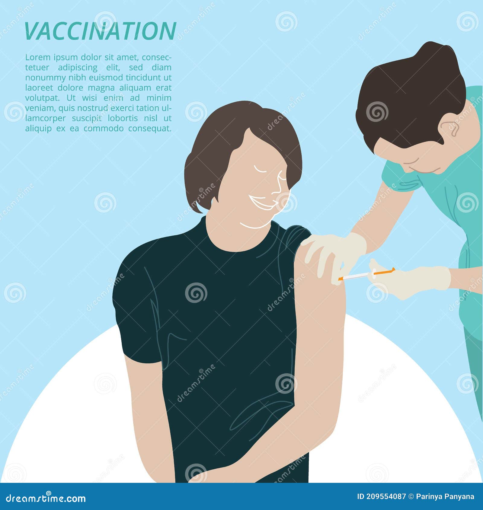 Vaccination Cartoon on Illustration Graphic Vector Stock Vector -  Illustration of cartoon, injection: 209554087
