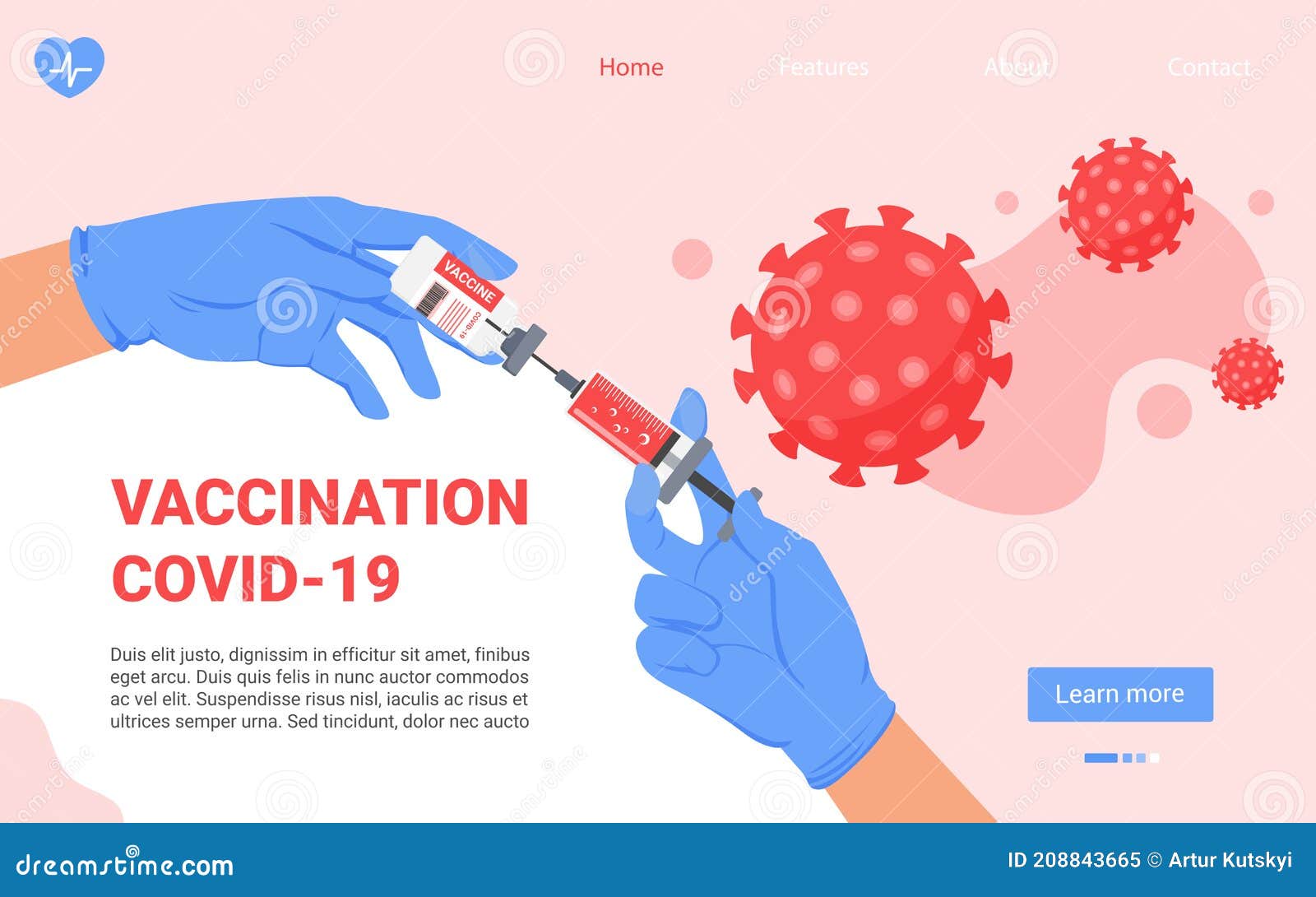 Vaccination Immunization Medicine Concept, Doctor Hands Holding ...