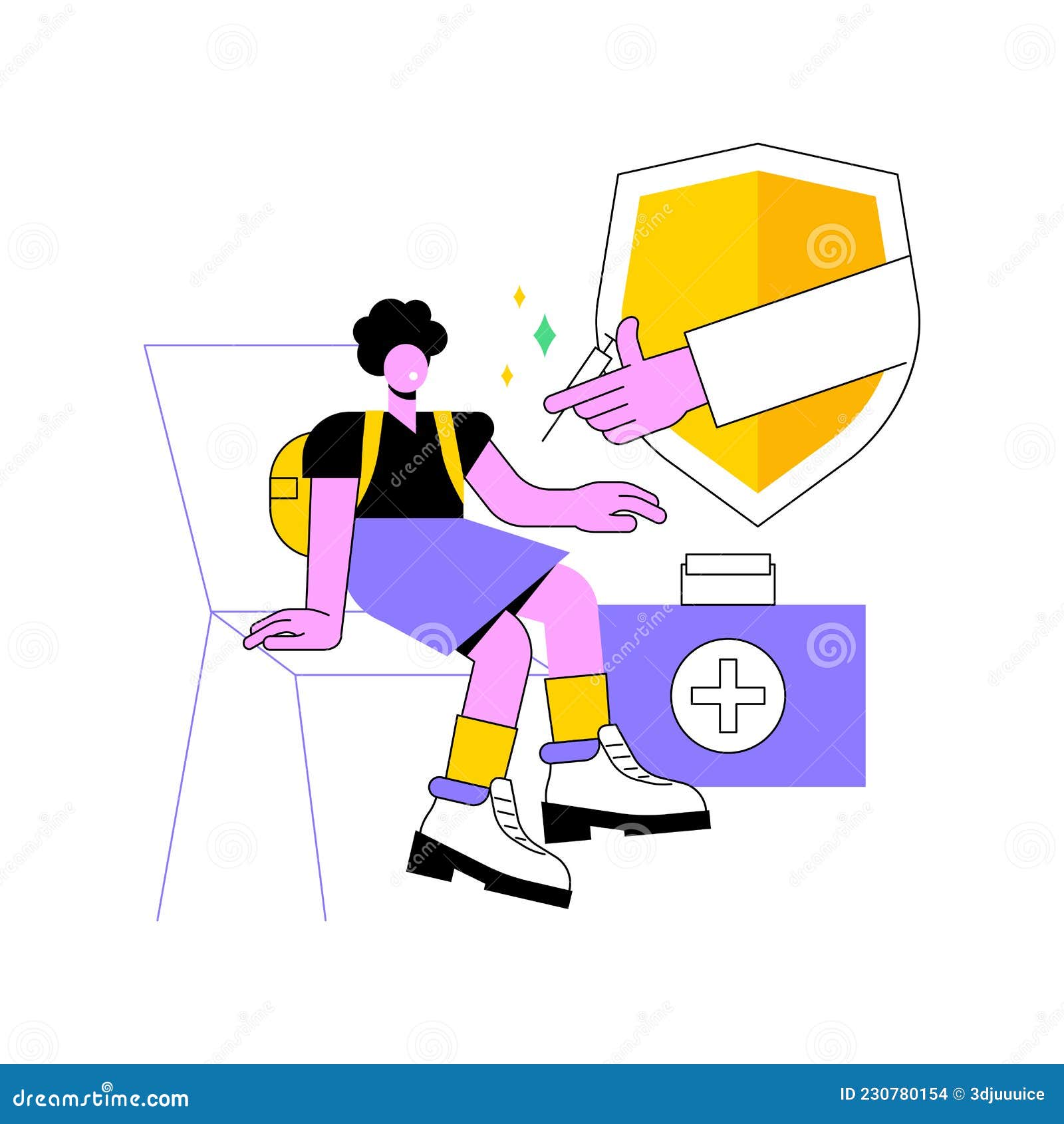 vaccination of preteens and teens abstract concept  .