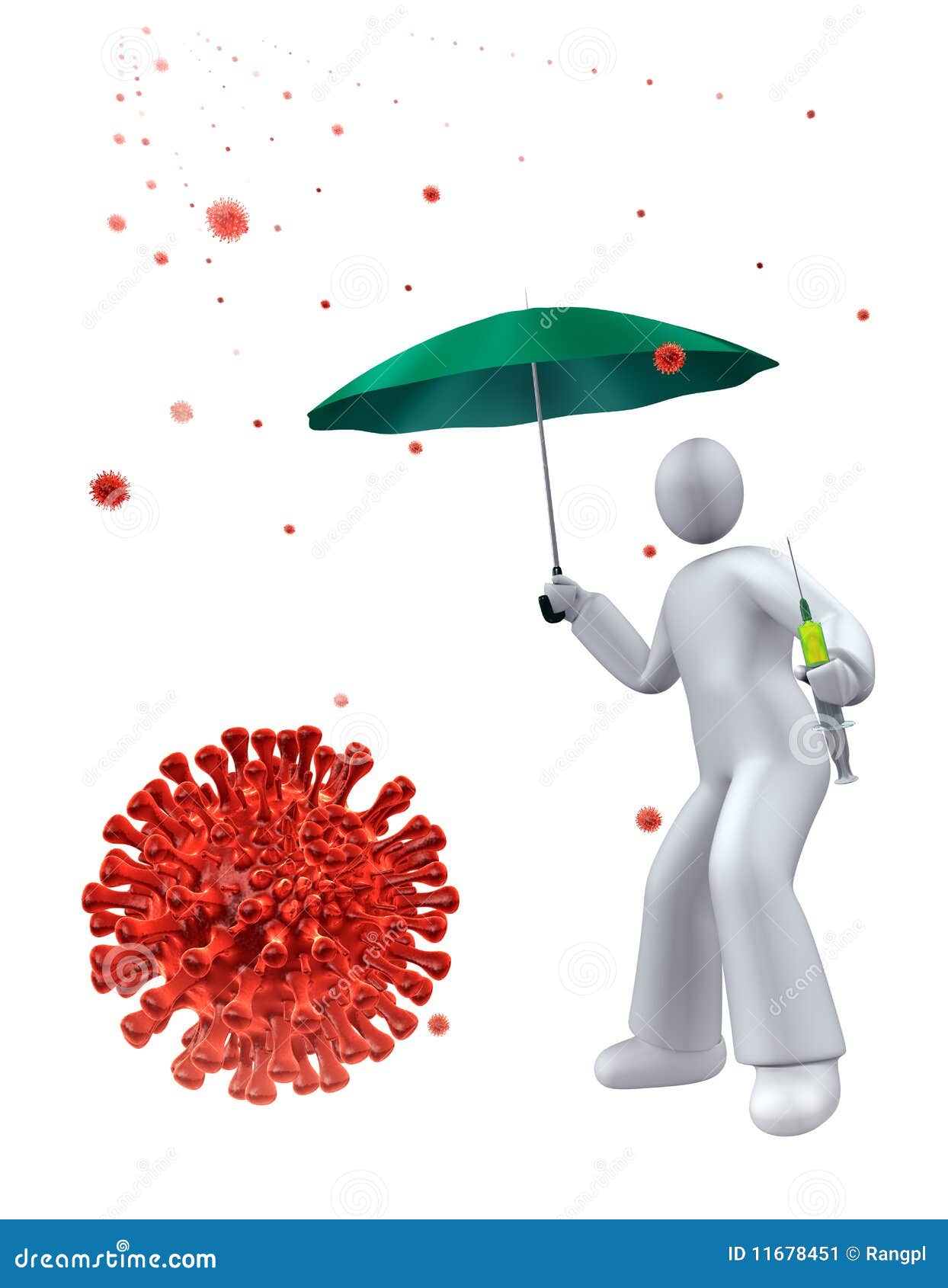 Vaccine against virus stock illustration. Illustration of epidemic