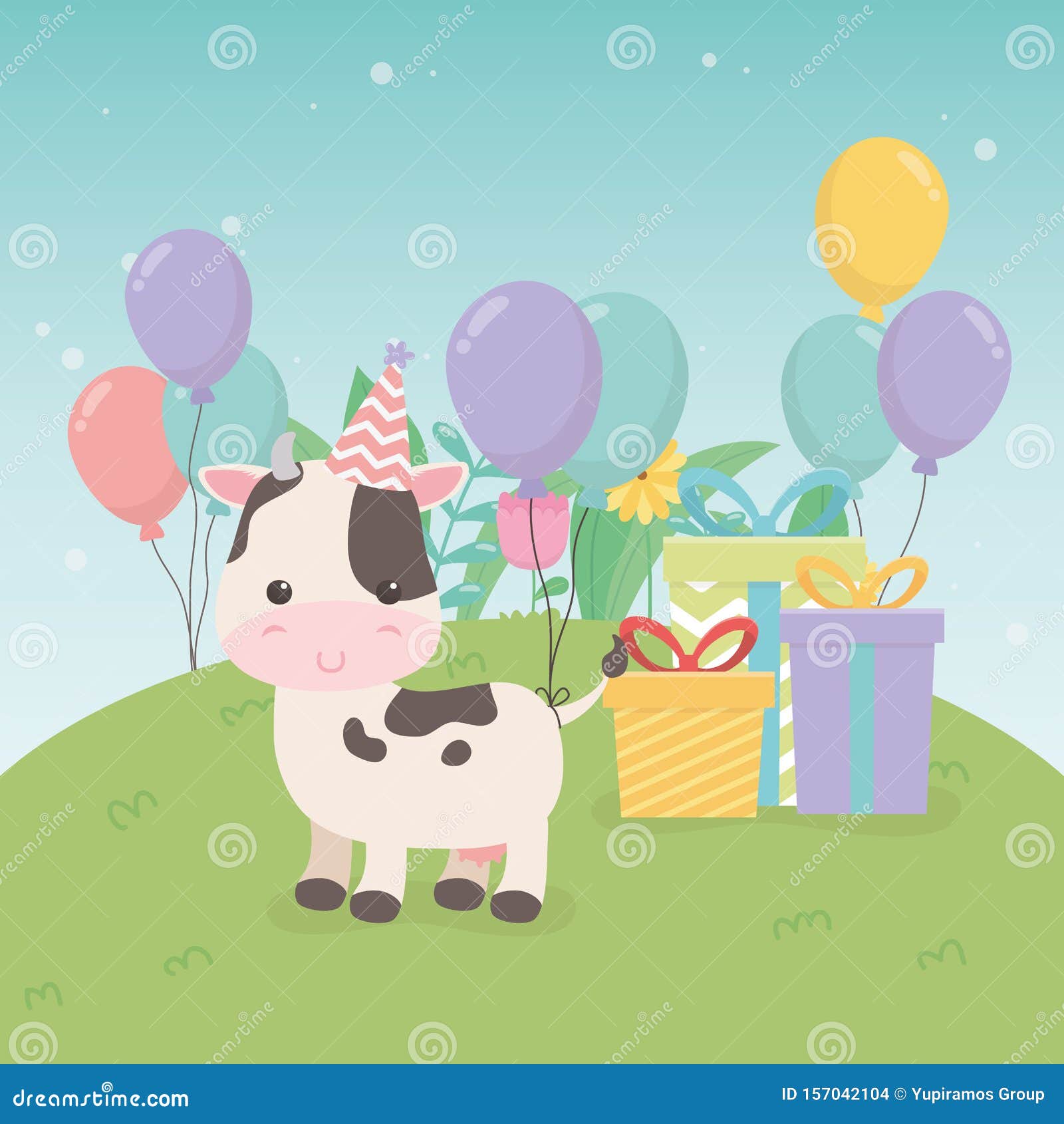 Vache Mignonne A La Fete D Anniversaire Illustration De Vecteur Illustration Du Mignonne Anniversaire Vache Mignonne A La Fete D Anniversaire Illustration De Vecteur Illustration Du Mignonne Anniversaire