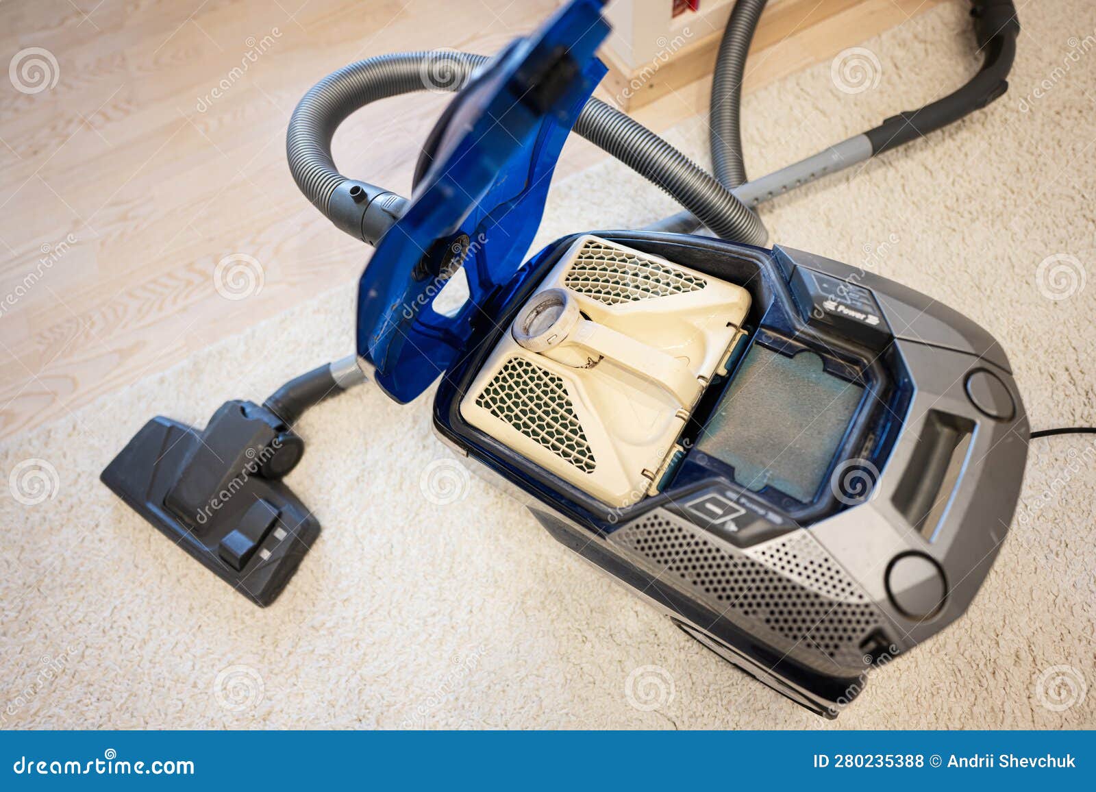 Vacuum Cleaner on the Carpet Stock Photo Image of tool, service